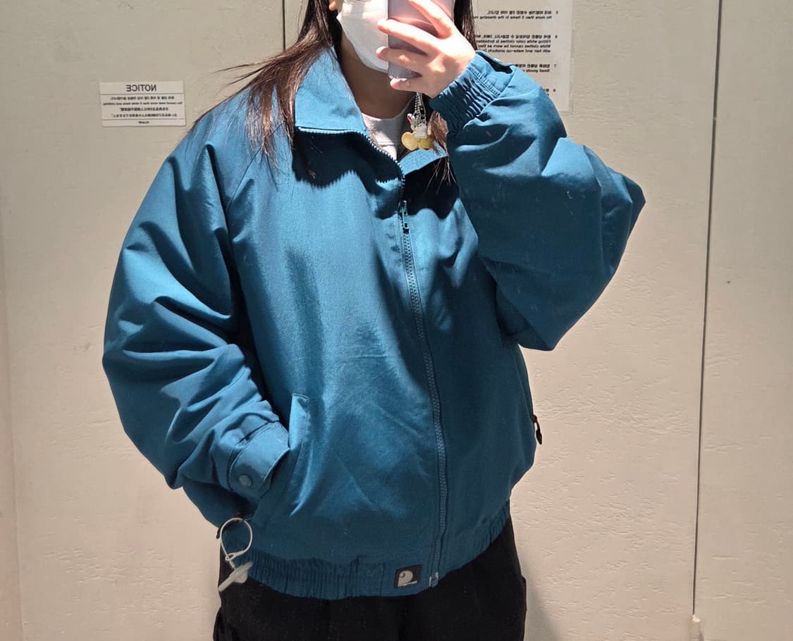 CARHARTT 칼하트 청록 하이넥 블루종자켓💯 상품이미지3