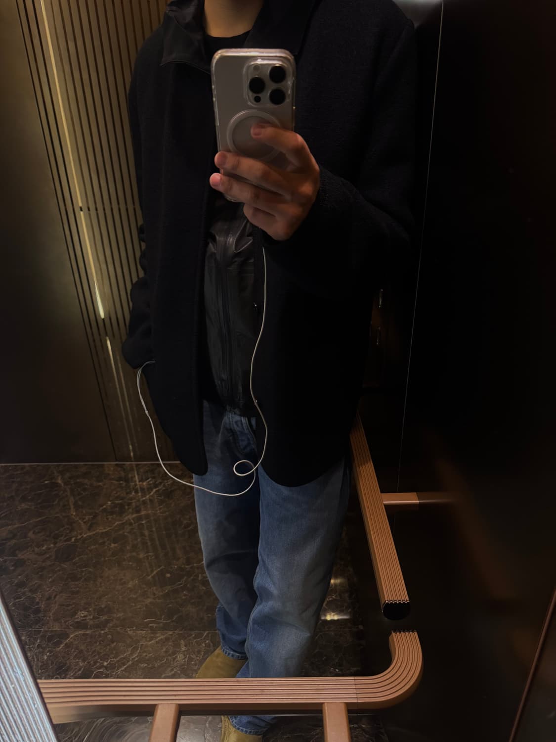 RlER Collarless Wool Jacket 상품이미지2