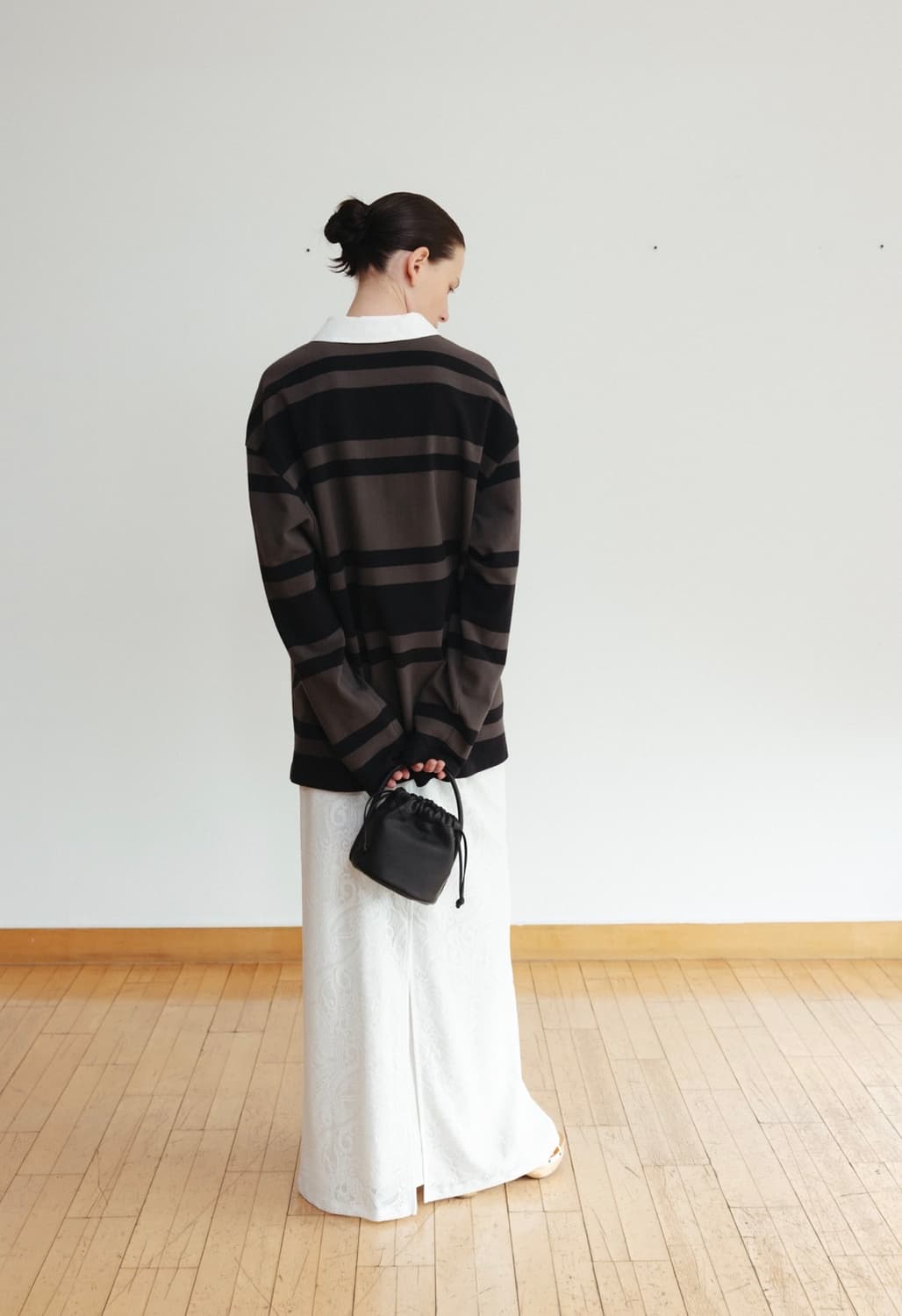 모노하 레이스 스커트 블랙 상품이미지3