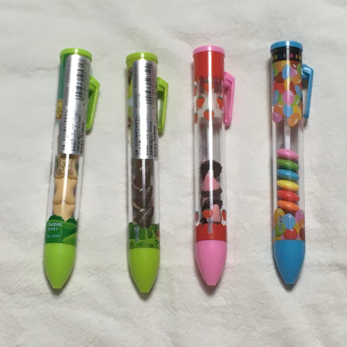 (이체시에눌) 일본 과자 코알라/아폴로딸기 마블초콜릿 4종 샤카샤카 볼펜 상품이미지2