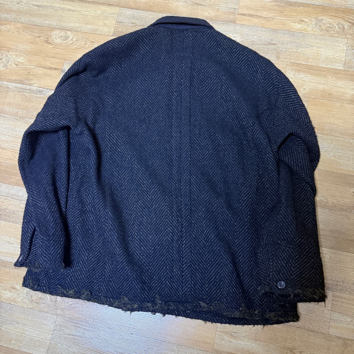 [3]안셀름 울 헤링본 커버올 브라운/블랙 상품이미지2