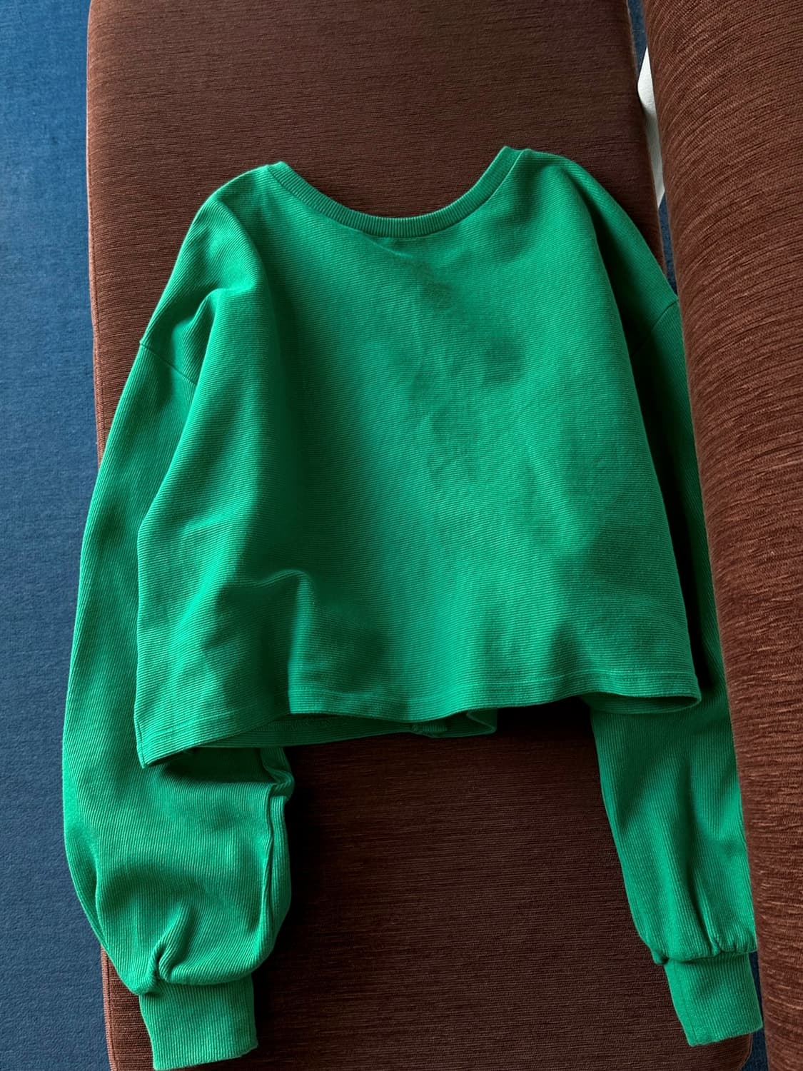 Cotton rib crew neck cardigan 상품이미지5