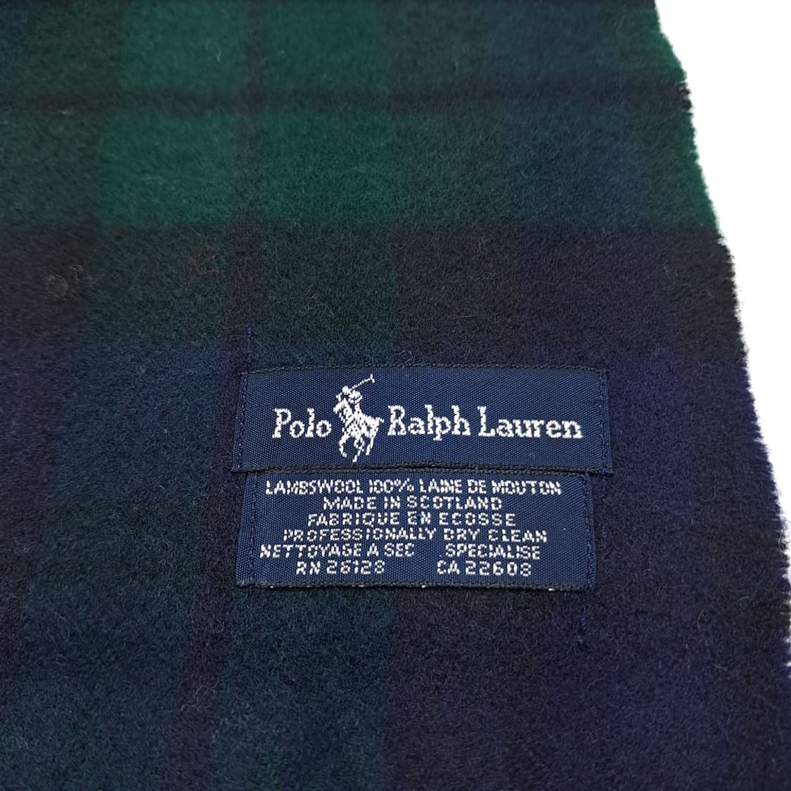 MX464 폴로 스코틀랜드판 램스울 블랙와치타탄 머플러 목도리 상품이미지4