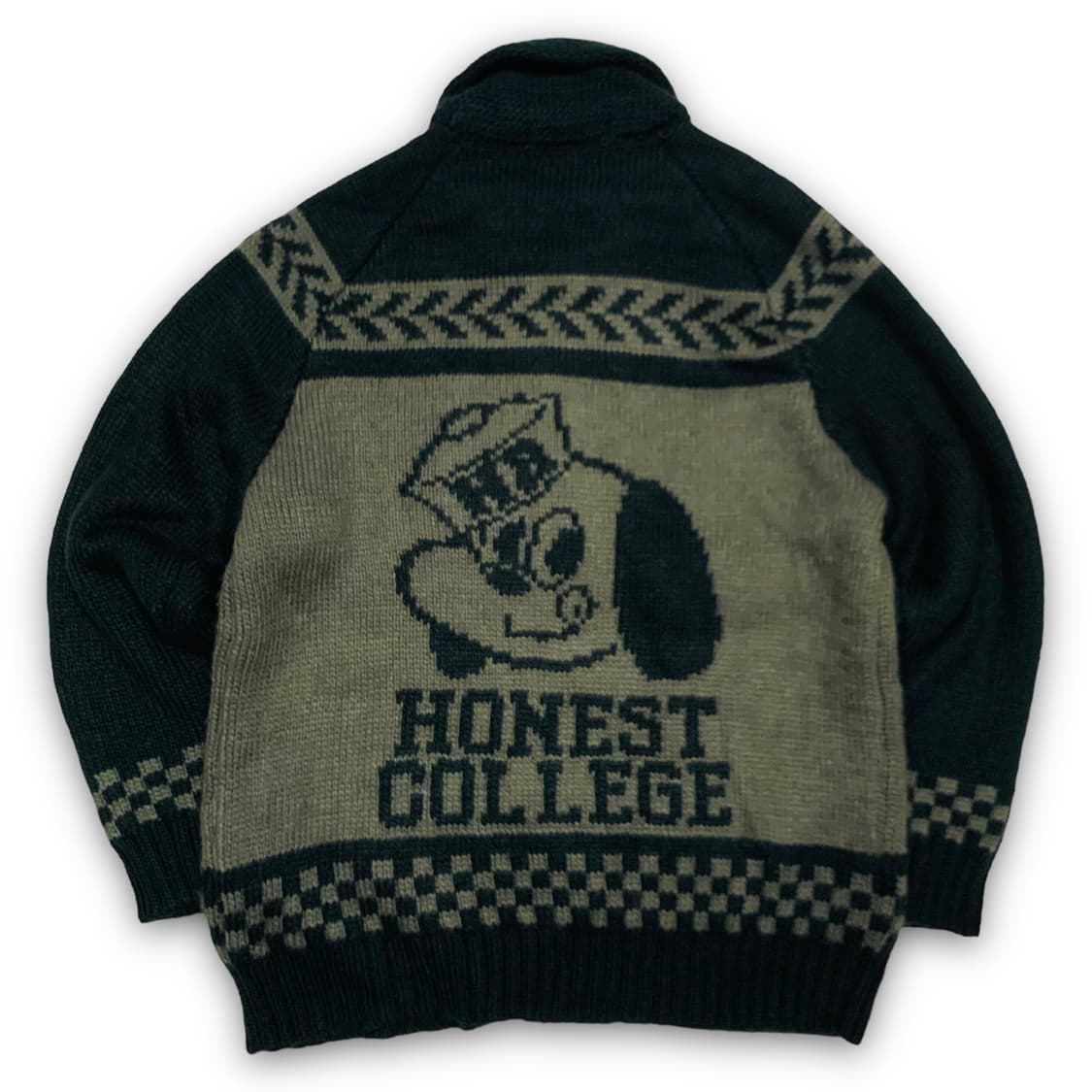 HONEST COLLEGE 도그 니트 집업 코위찬  상품이미지1