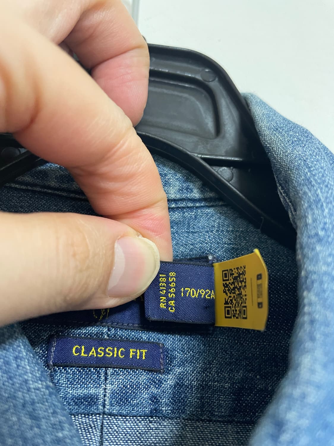 폴로 멀티포니 데님셔츠(클래식핏 S) 상품이미지6