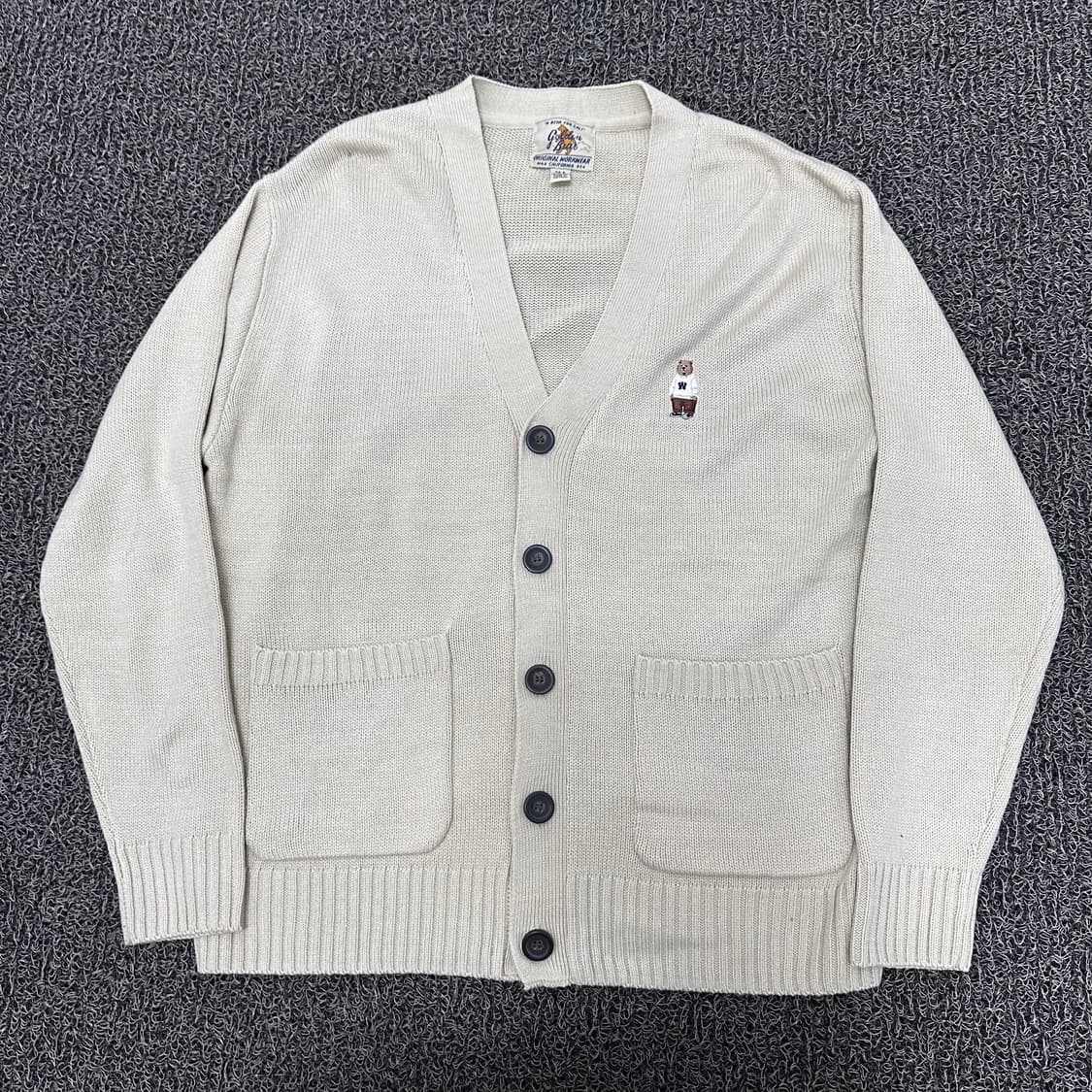 후아유 골든베어 케이블 니트 가디건 S 상품이미지1