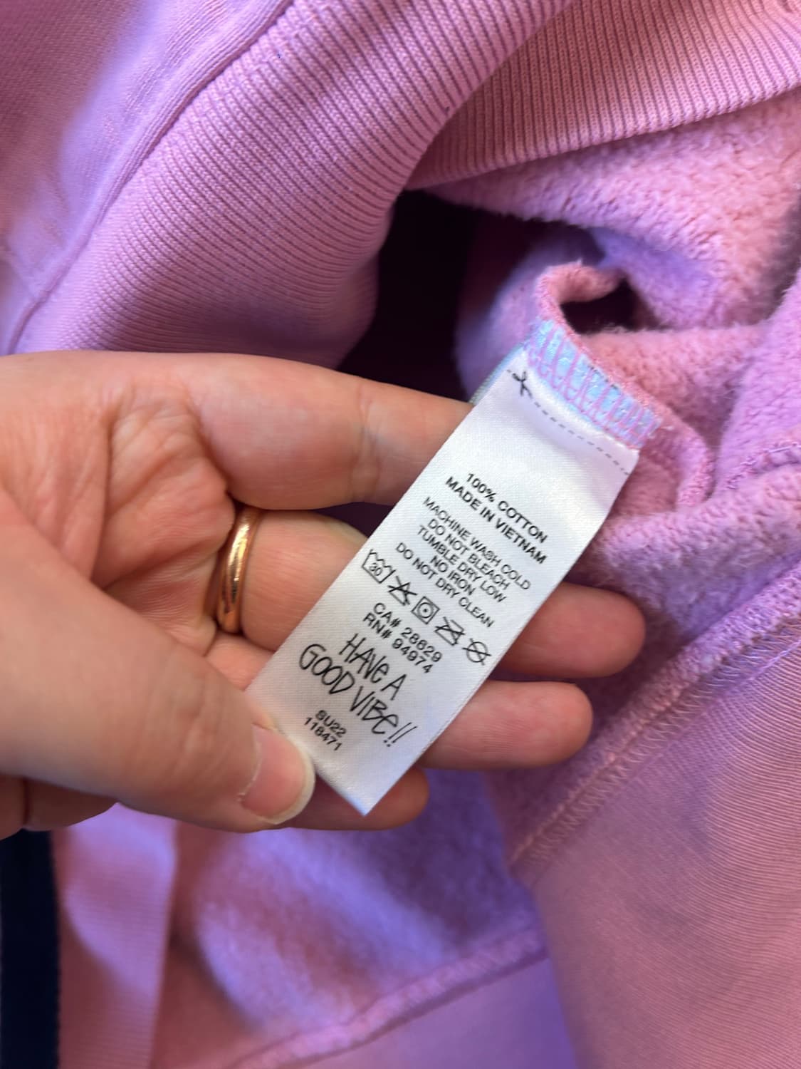 스투시 핑크 후드집업 상품이미지5