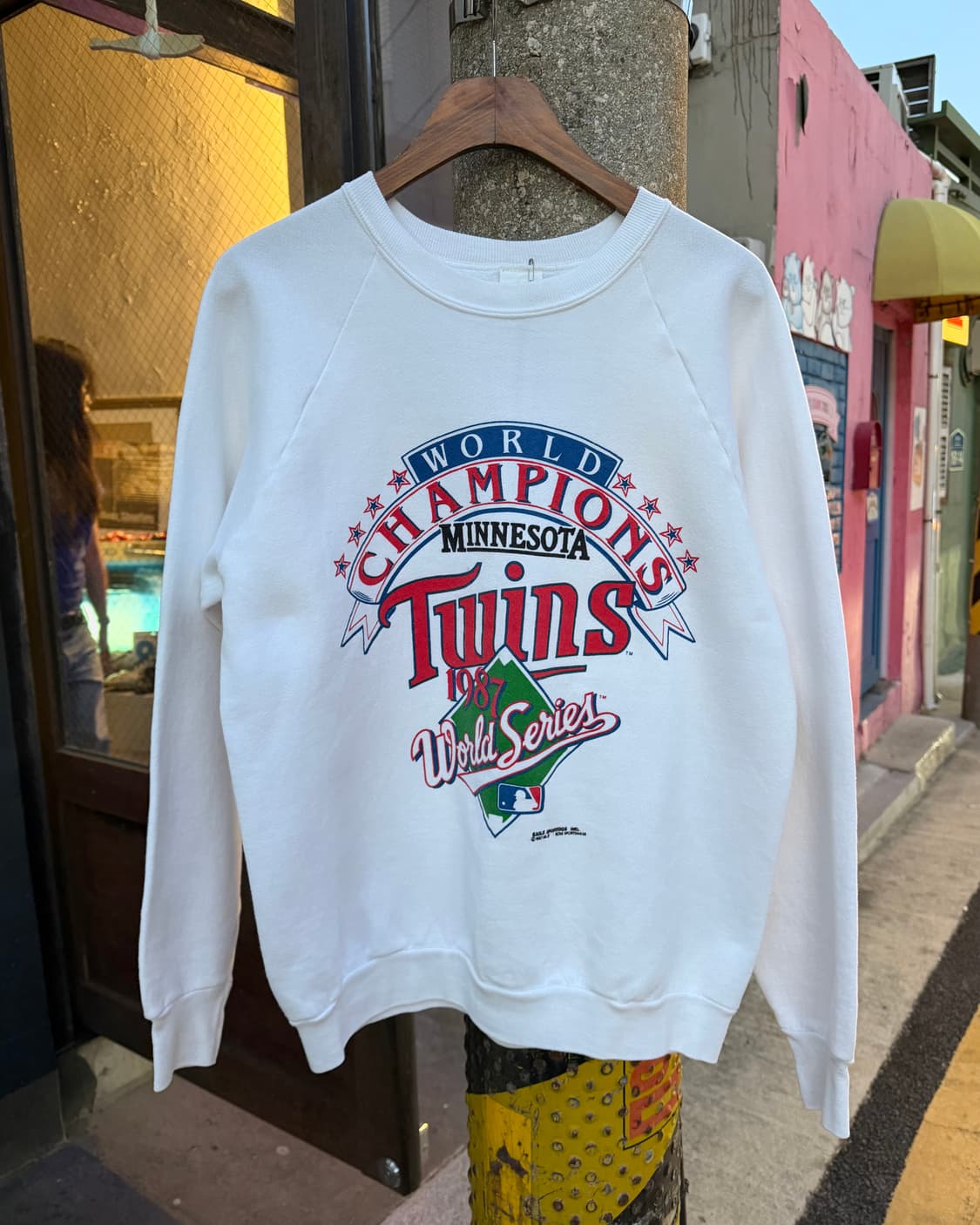 USA 80s MINNESOTA TWINS 1987 sweat shirt 상품이미지1