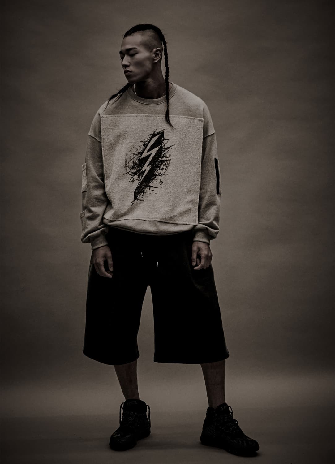 (2XL) FIED 썬더 맨투맨 상품이미지7