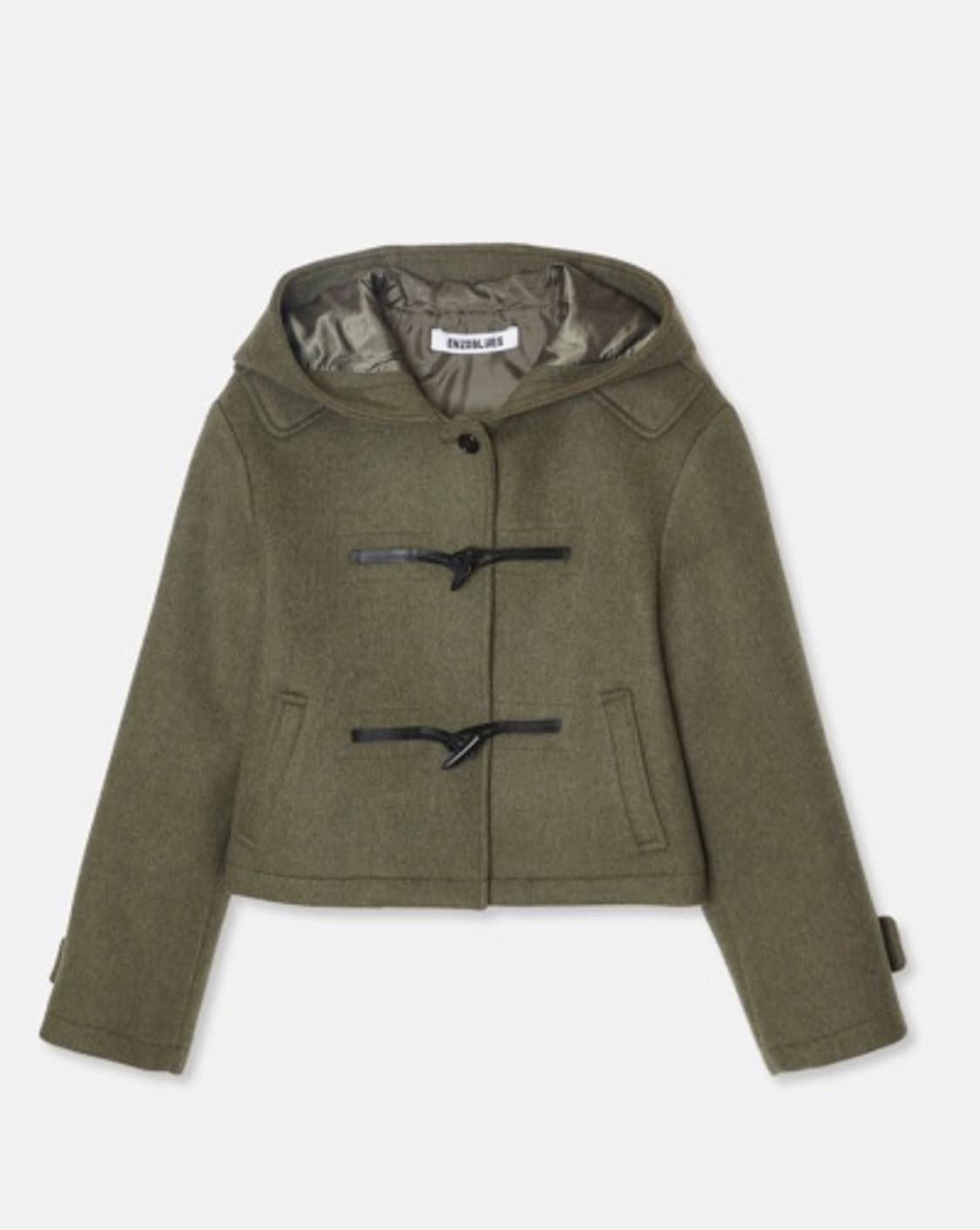 엔조블루스 숏 더플 코트 올리브 상품이미지4