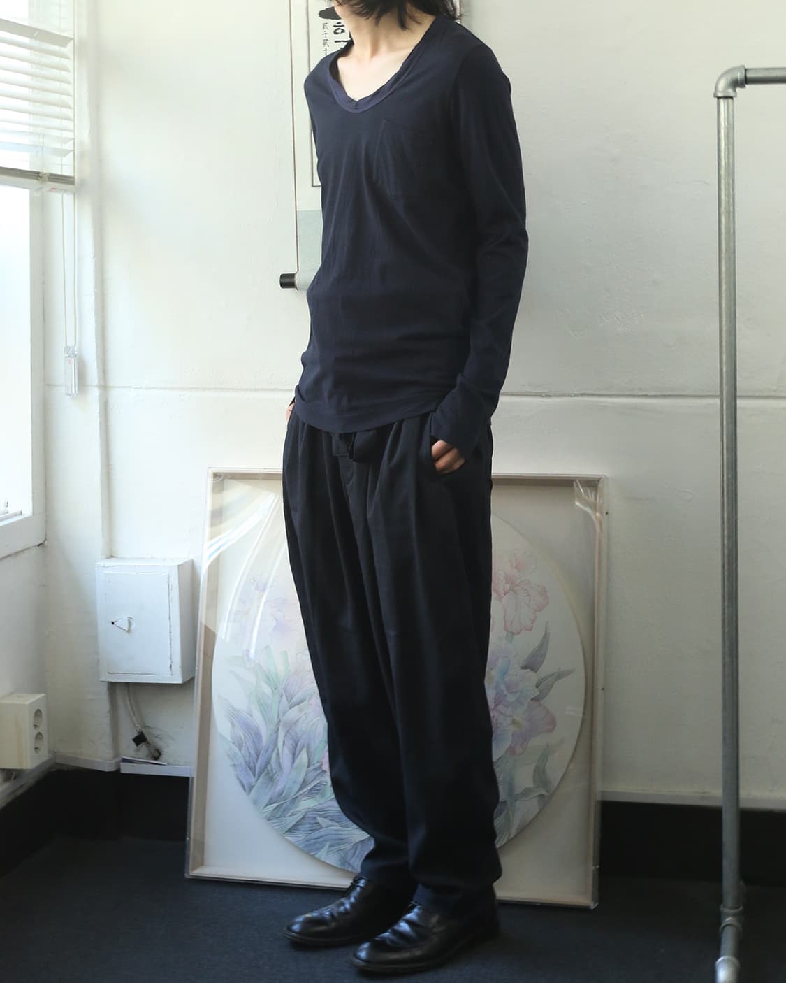 사카이 롱슬리브 다크 네이비 니트 상품이미지4