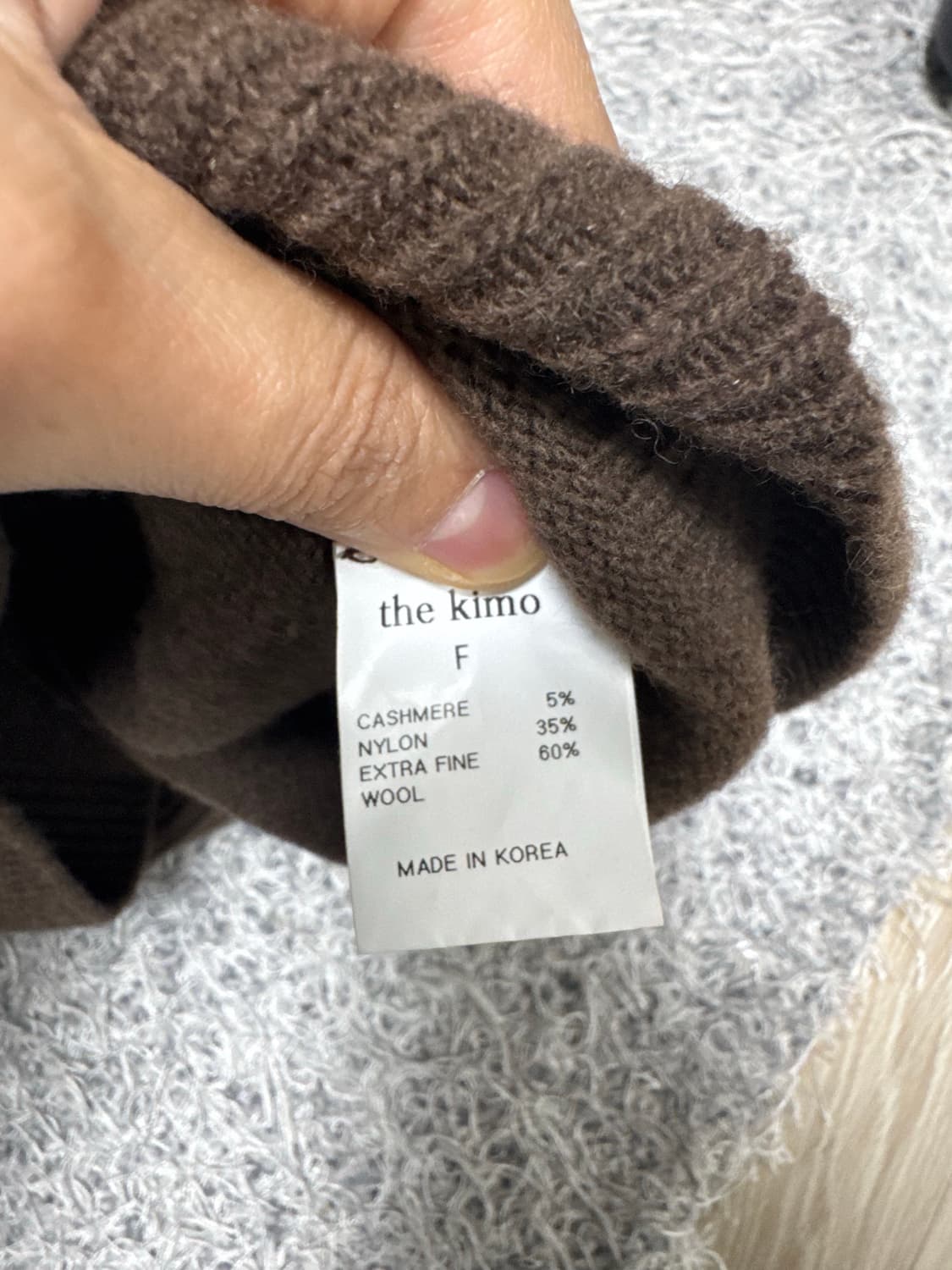 더키모 모리 캐시미어 니트 브라운 상품이미지9