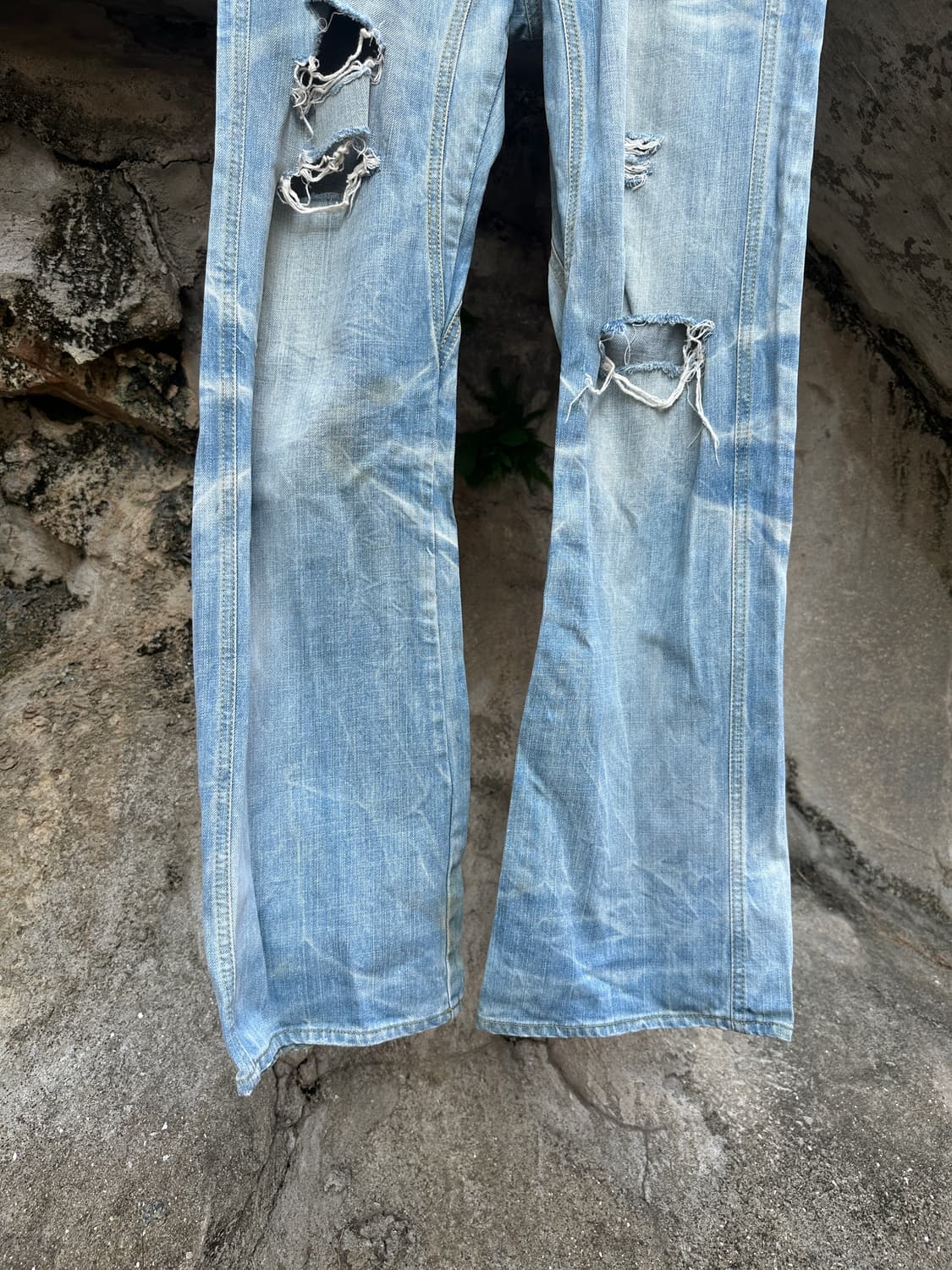 Easy Riders 00s destroyed flare denim pa 상품이미지7