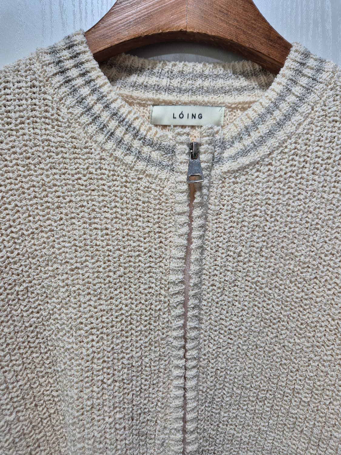 빈티지 크롭 니트 집업 가디건 상품이미지2