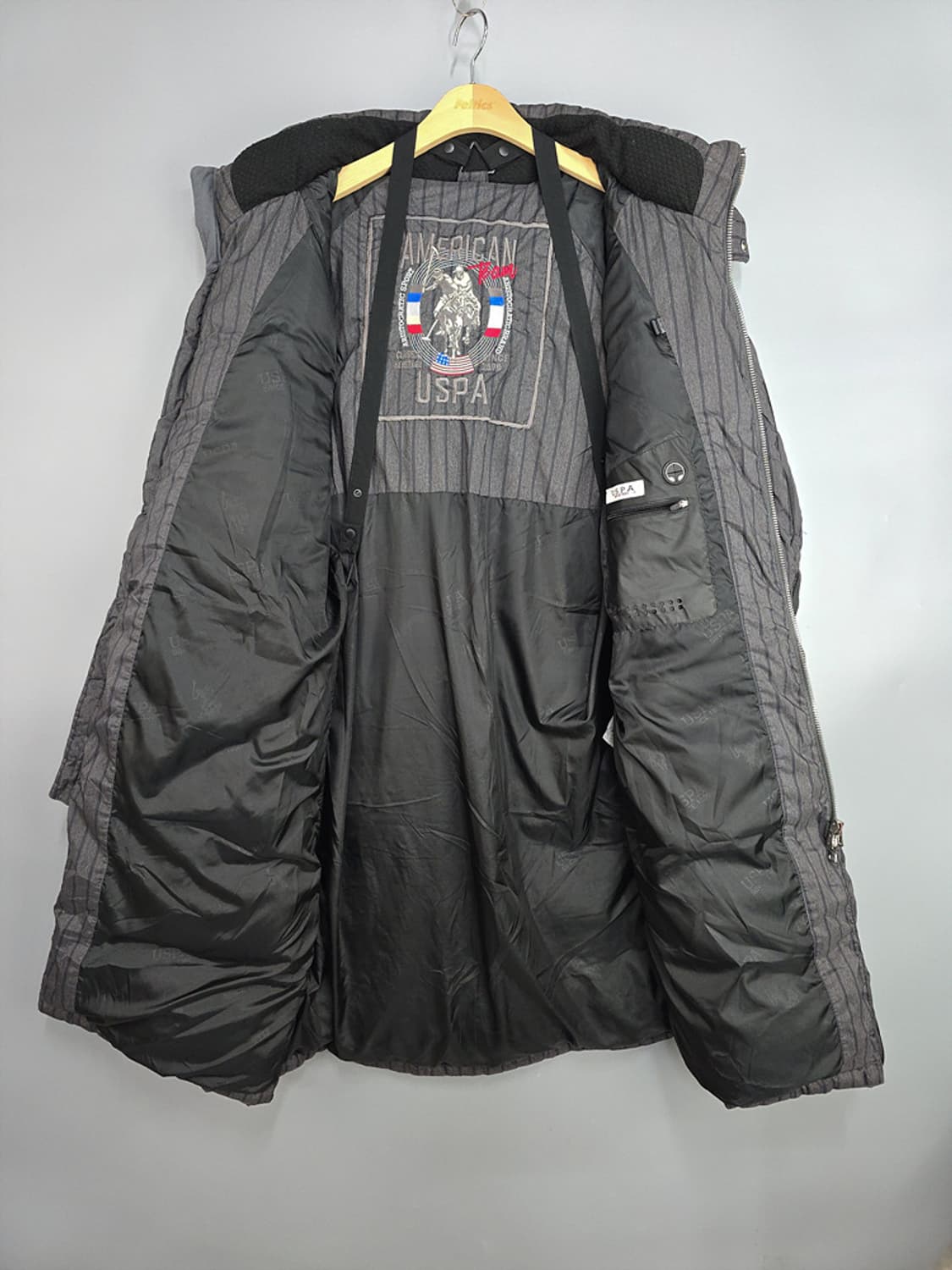 유에스폴로(USPA) 스트라이프 롱패딩 115 상품이미지7