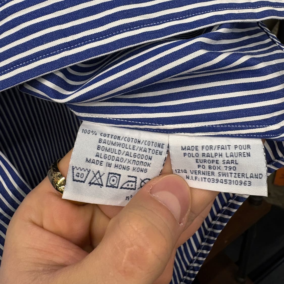 90s 폴로 랄프로렌 윔블던 니트드레스 스트라이프 저지셔츠 N445 상품이미지10