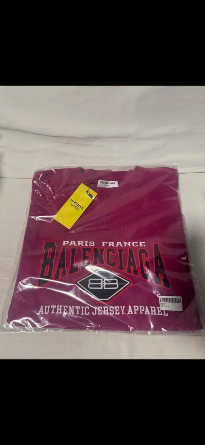 발렌시아가 어센틱 오버핏 반팔 티셔츠 S 상품이미지4