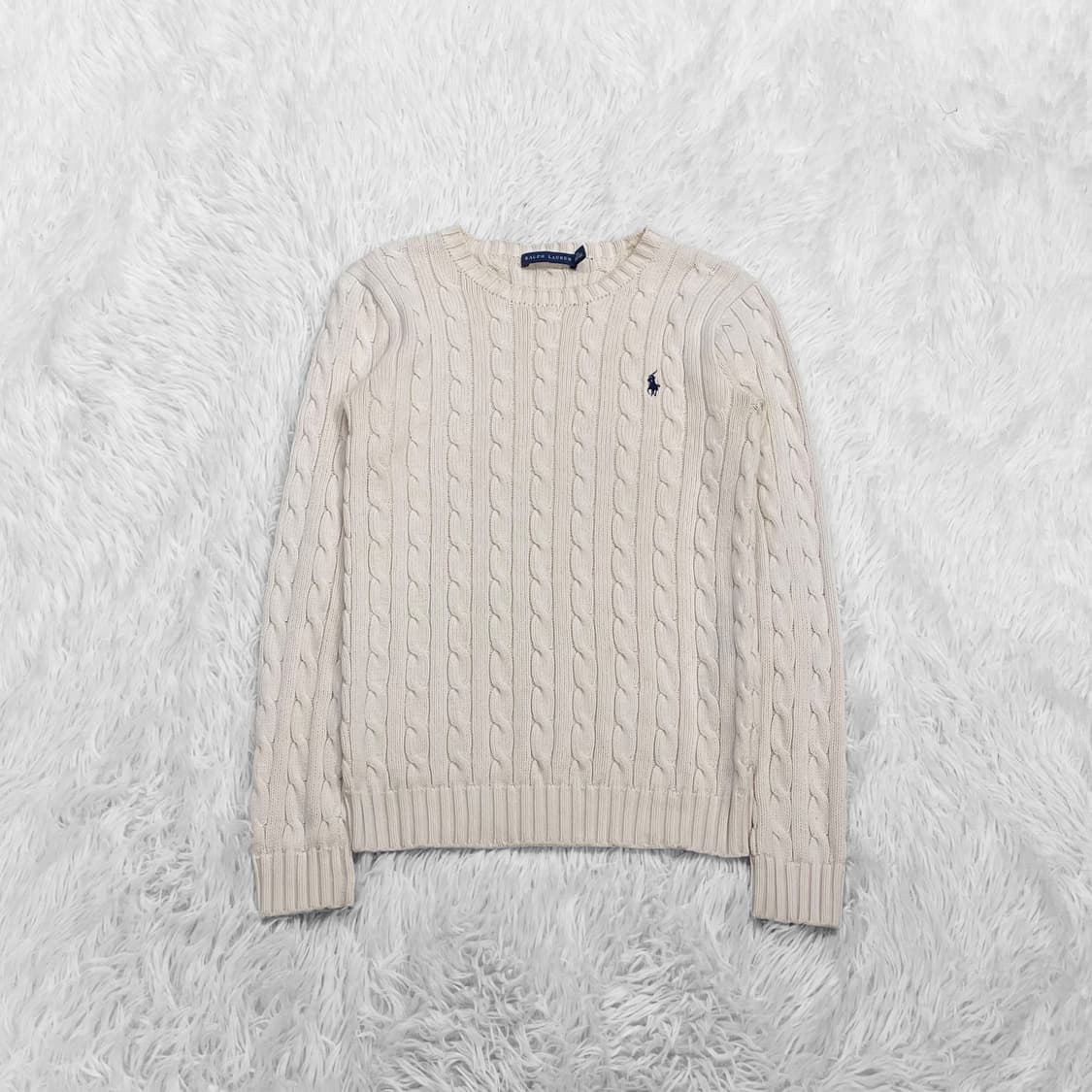 폴로 랄프로렌 포니 로고 케이블 라운드 니트 상품이미지2