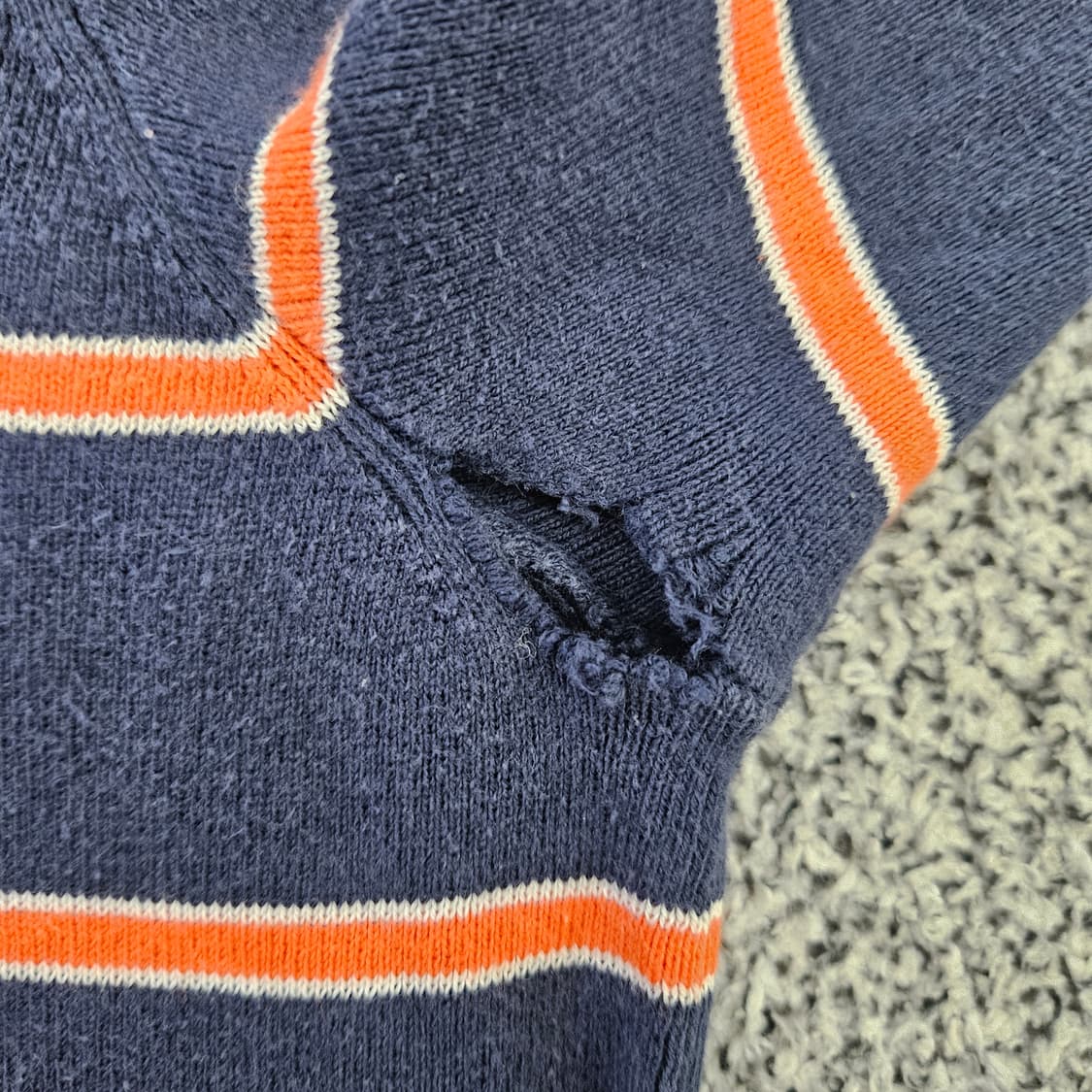 [L] 폴로 랄프로렌 피마코튼 니트 티셔츠(구멍)  0102YH1 상품이미지4