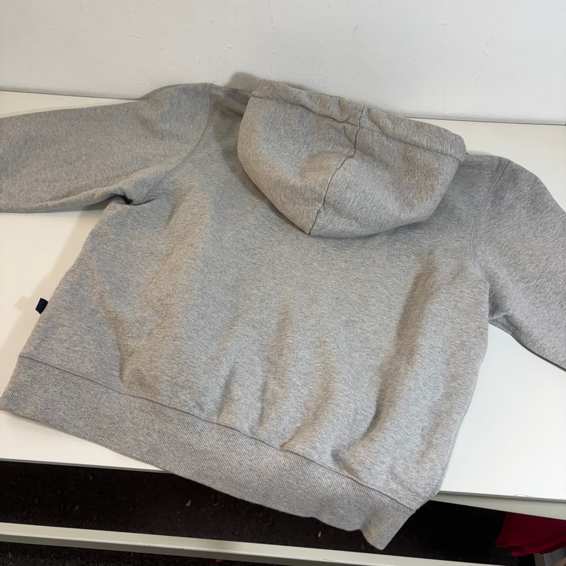 S MMLG 앰앰엘쥐 그레이 빅로고 스웻코튼 후드티 상품이미지3