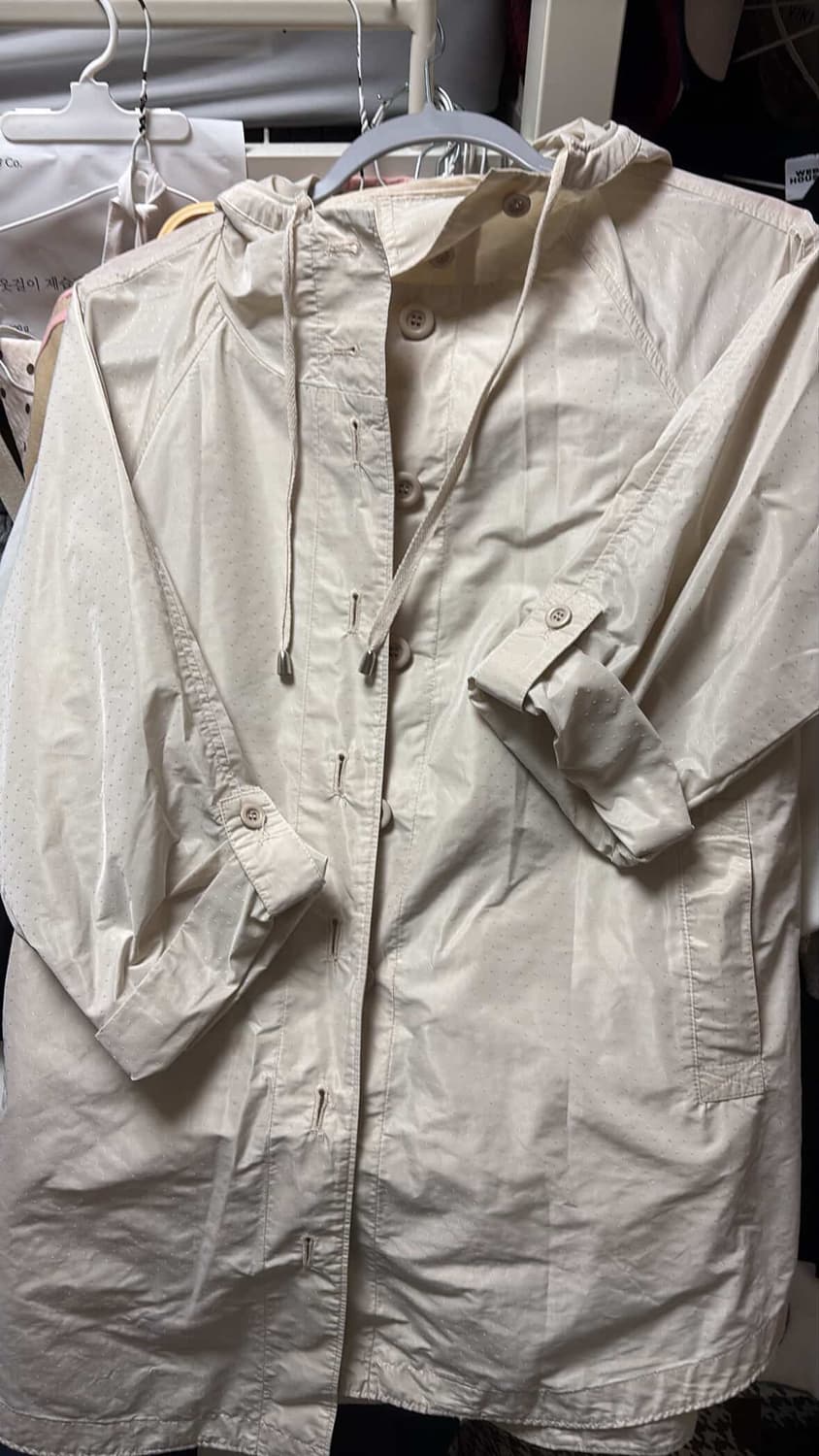 일본빈티지 크림도트 바람막이 판매합니드 코이세이오 모리걸 상품이미지1