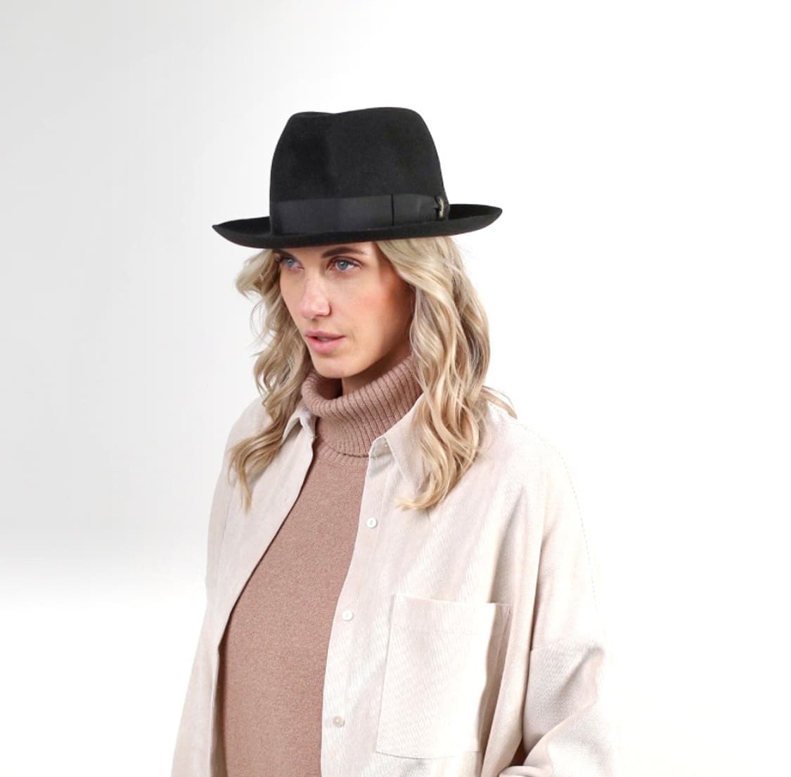 볼사리노 브라운 토끼털 페도라 상품이미지5