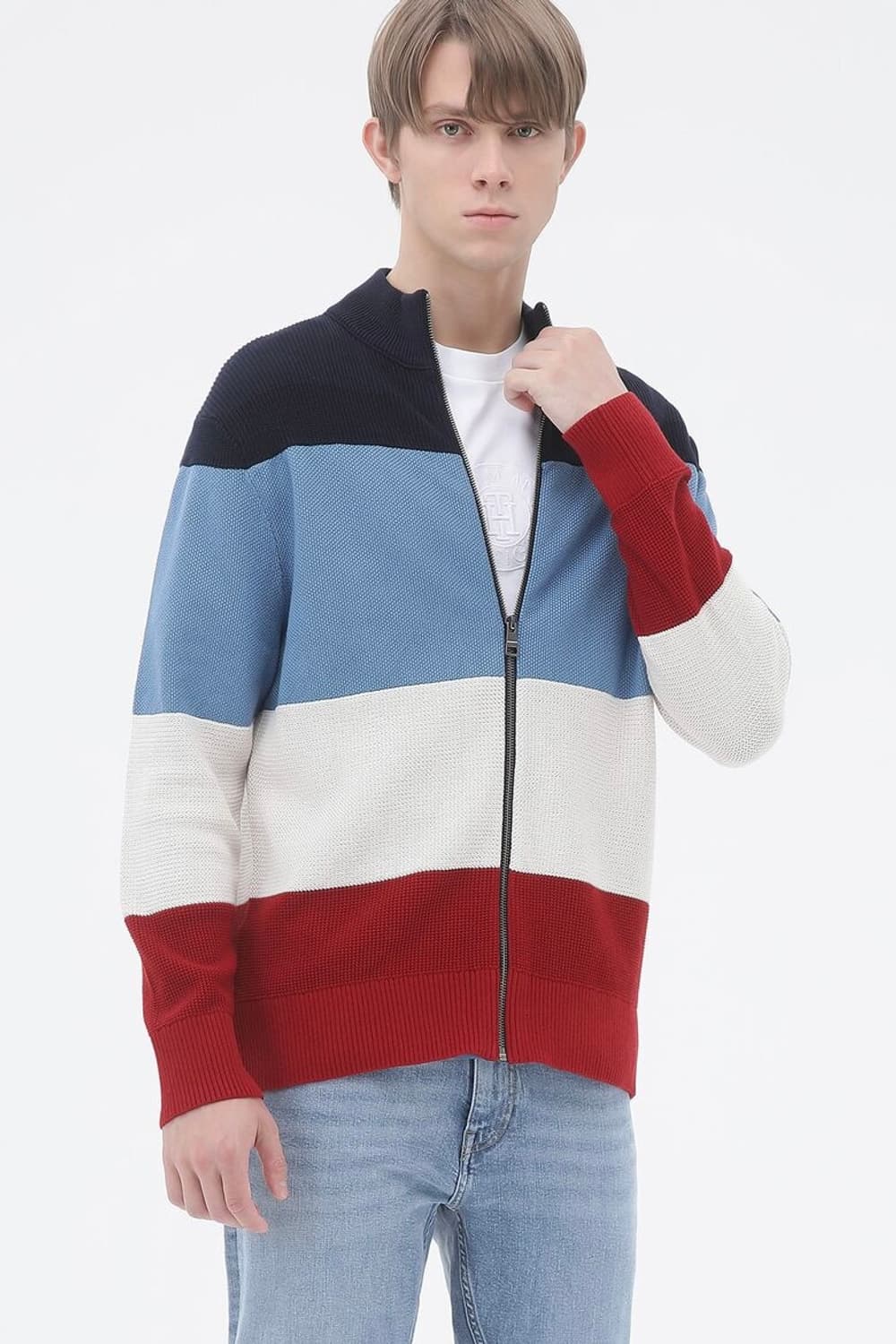 타미힐피거 집업 니트 한섬 상품이미지1