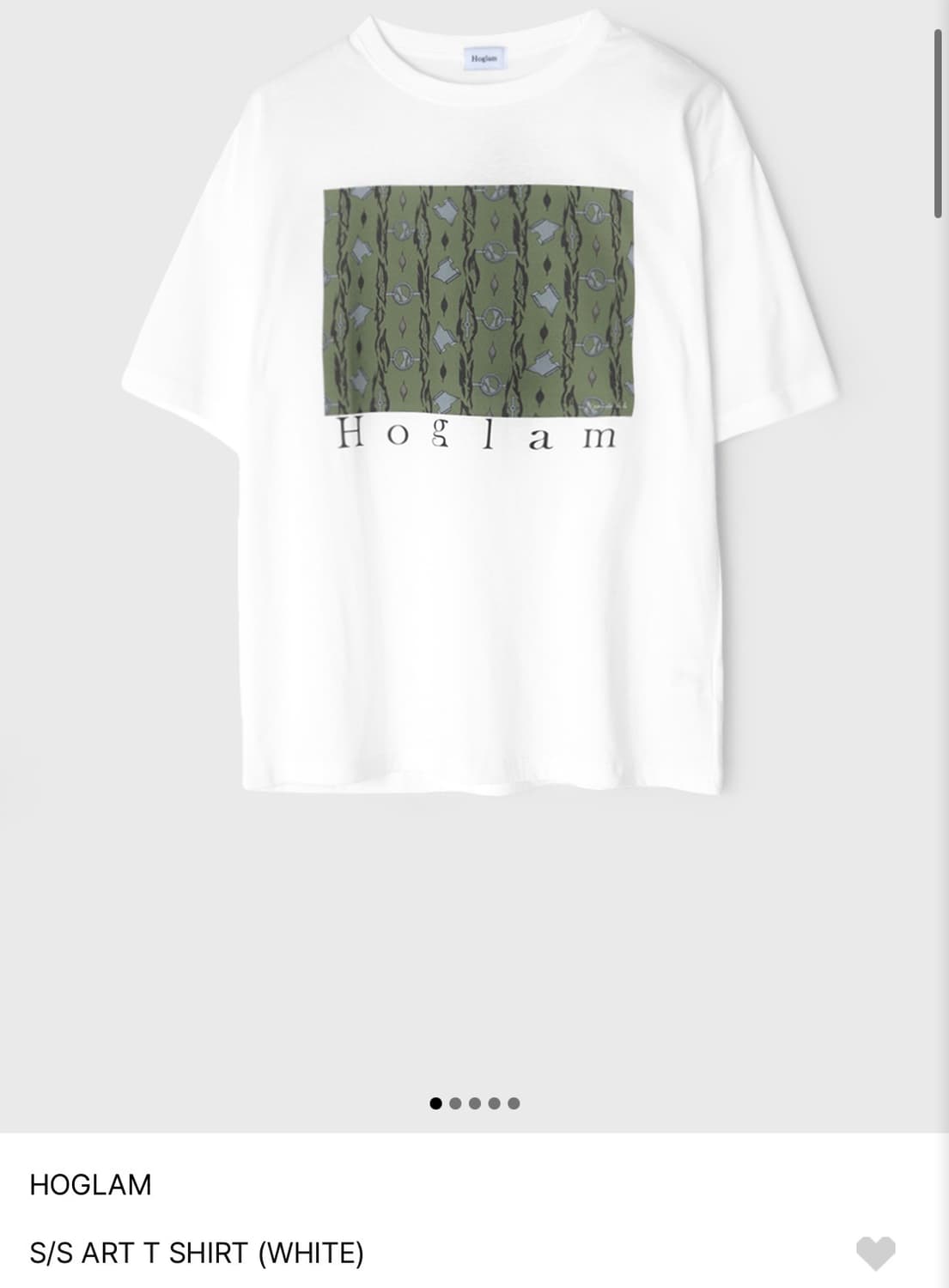 HOGLAM S/S ART T SHIRT (WHITE) M 상품이미지1