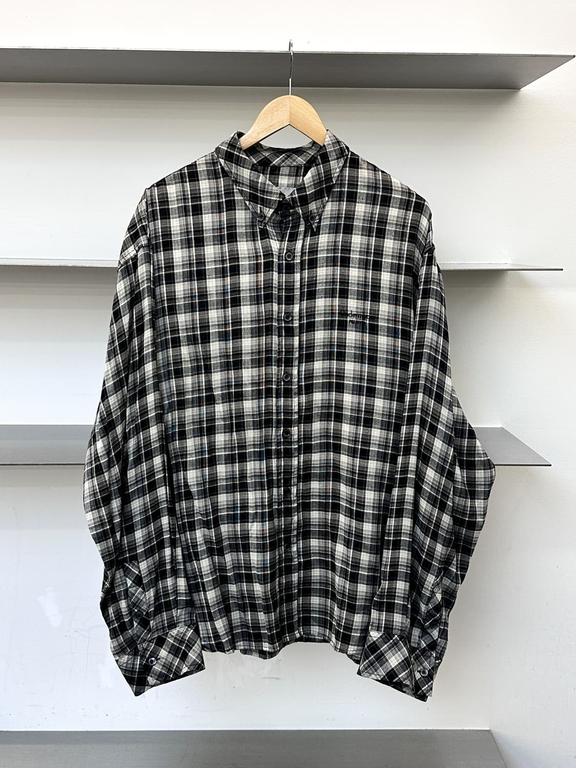 언더마이카 Mu.32 OG 로고 체크 셔츠 상품이미지1