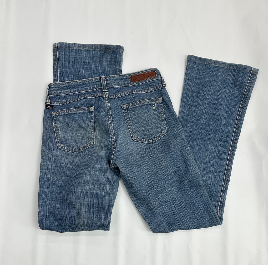 ⭐️SOMETHIN6 에드윈 중청 y2k 빈티지 워싱 부츠컷 데님⭐️ 상품이미지5