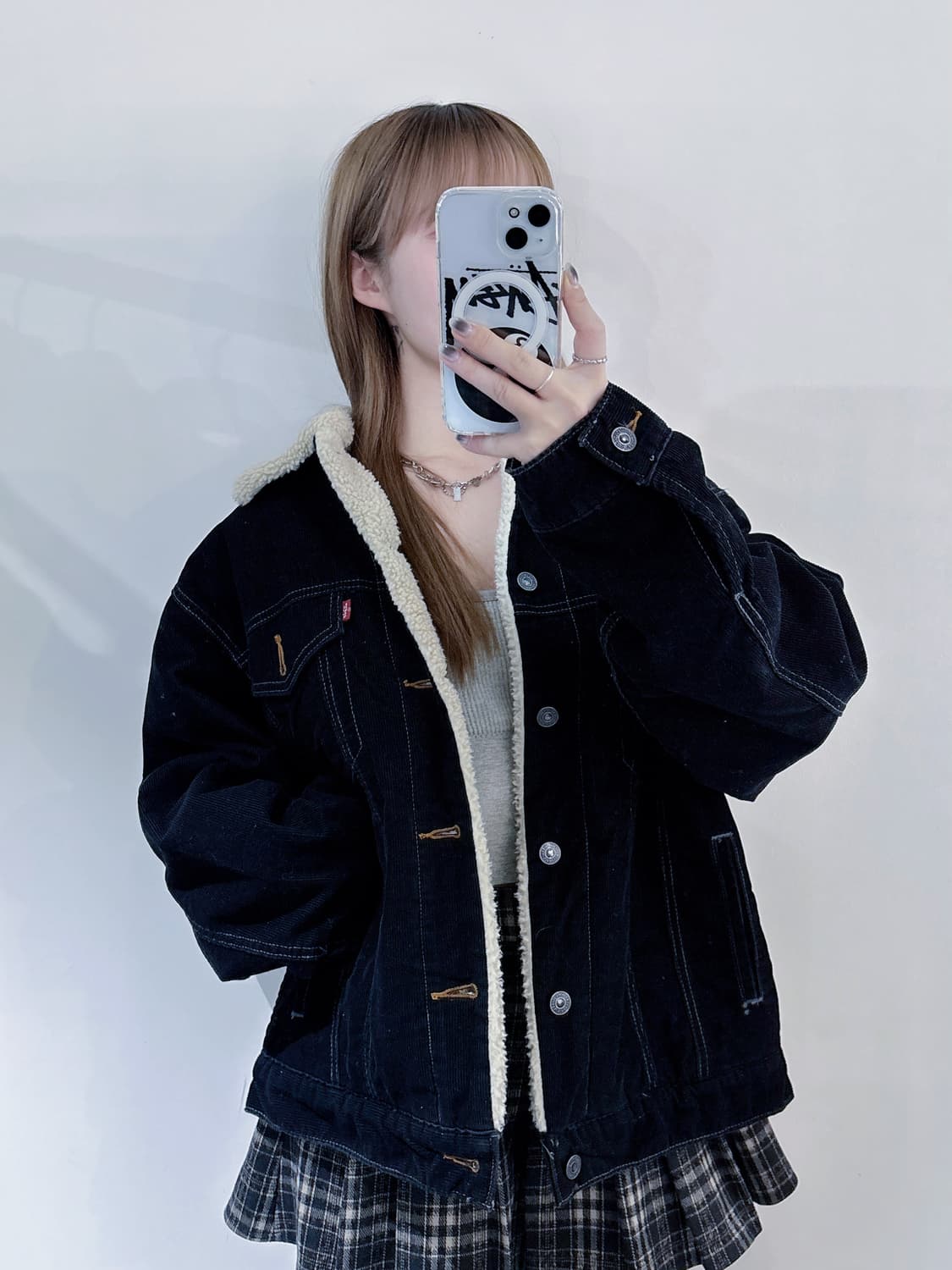 리바이스 블랙 양털 코듀로이 자켓 상품이미지1