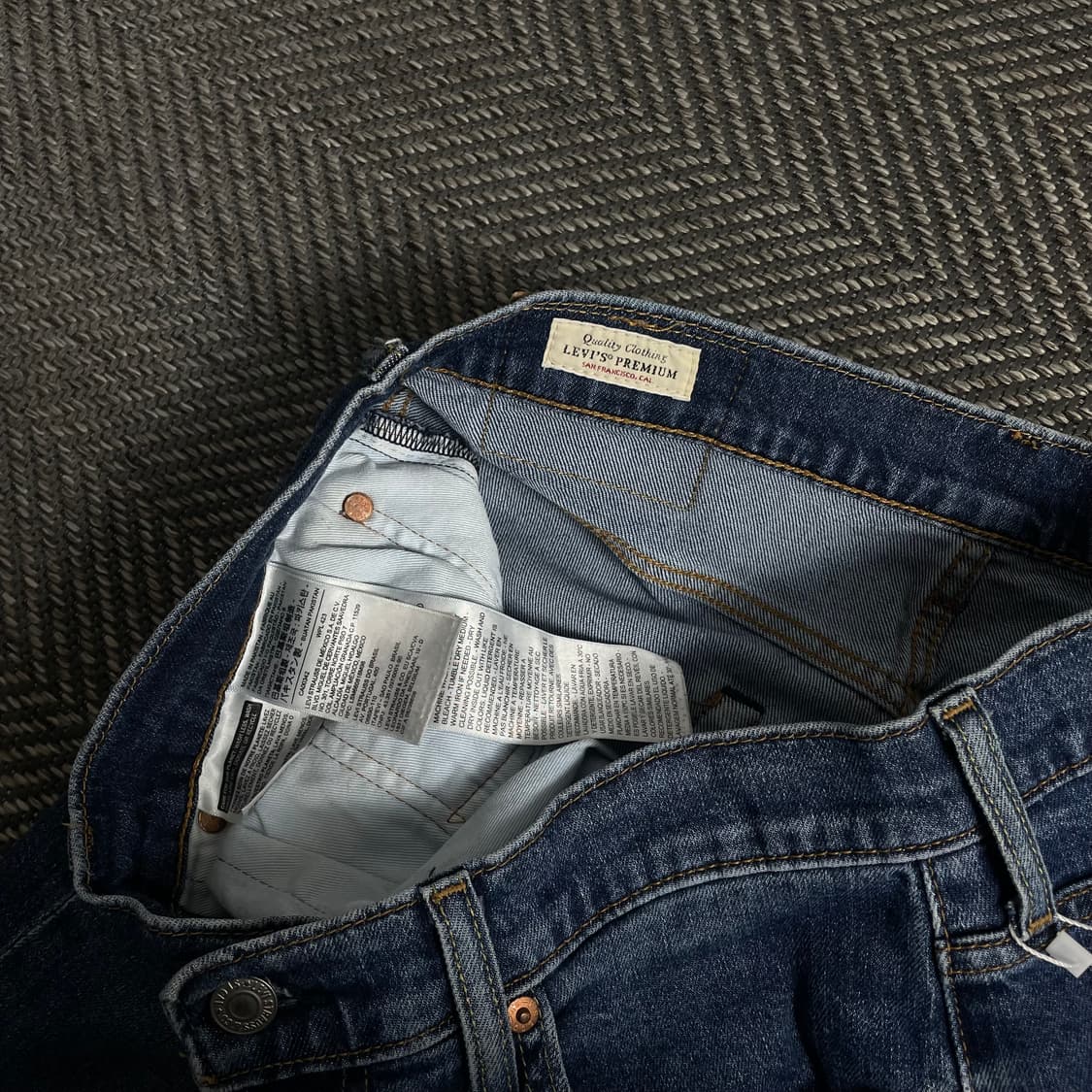 리바이스 511 슬림핏 워싱 데님팬츠y 4258 상품이미지7