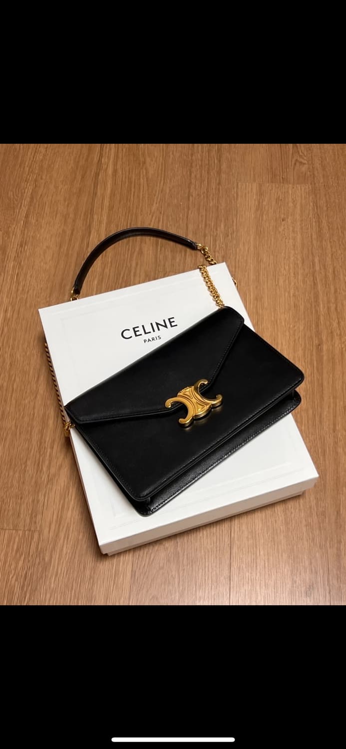 셀린느 마고 체인 지갑 블랙 상품이미지2