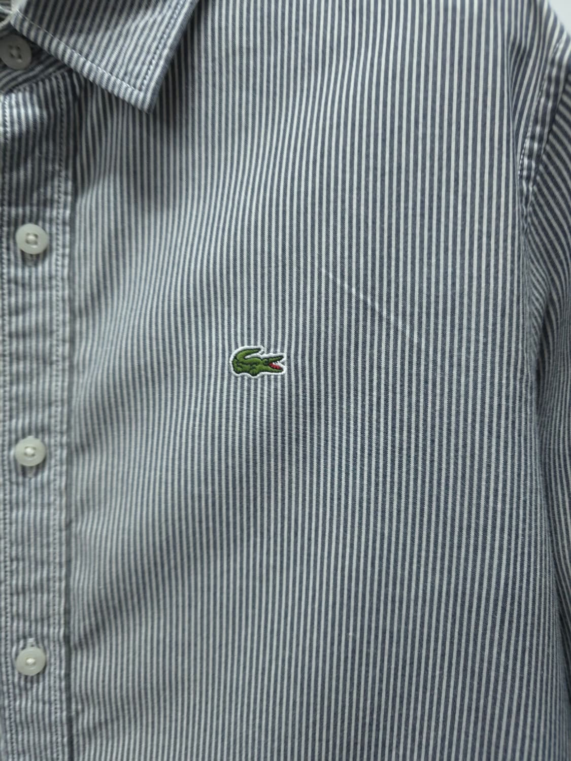 라코스테 슬림핏 긴팔 스트라이프 셔츠 (사이즈 100) 상품이미지3
