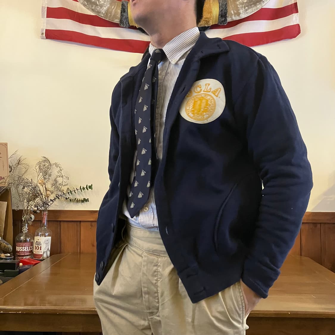 UCLA 심볼 패치 스웻자켓 L 상품이미지8