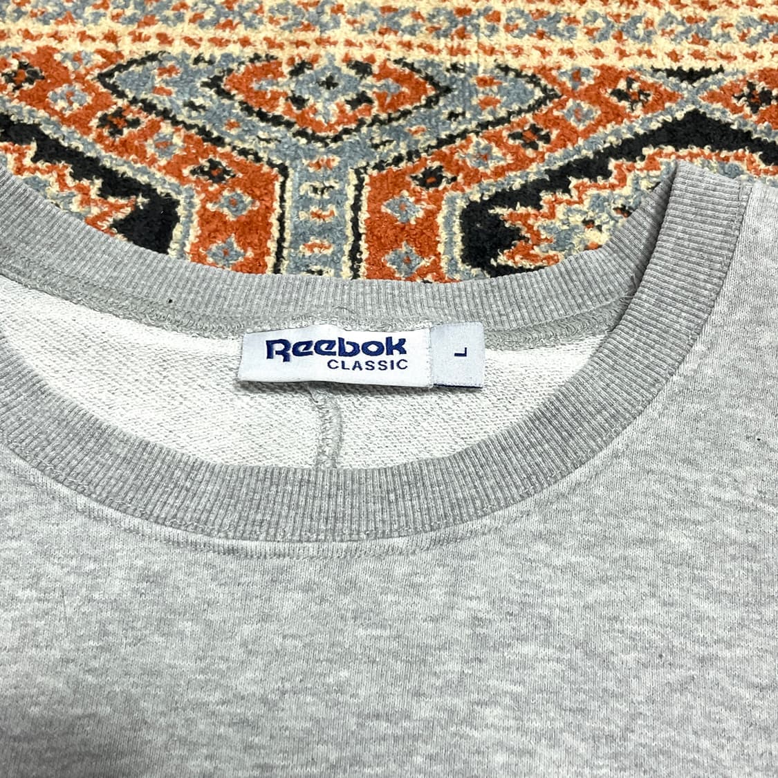 리복 클래식 백프린팅 그레이 맨투맨 남성L 상품이미지3