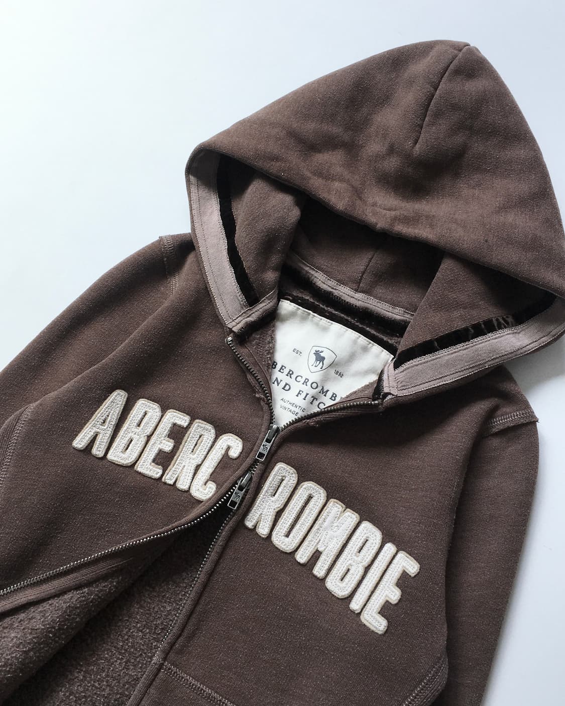 Abercrombie 아베크롬비 브라운 후드집업 상품이미지6