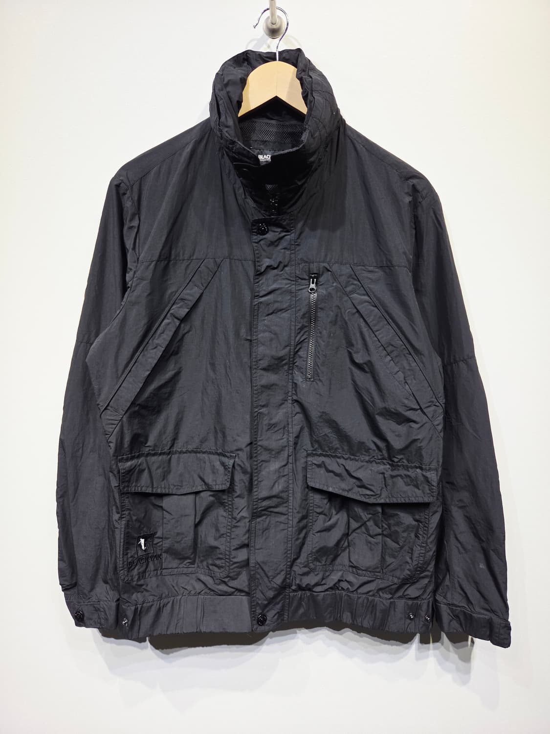 블랙야크 남성 블랙 바람막이 자켓_100 상품이미지2