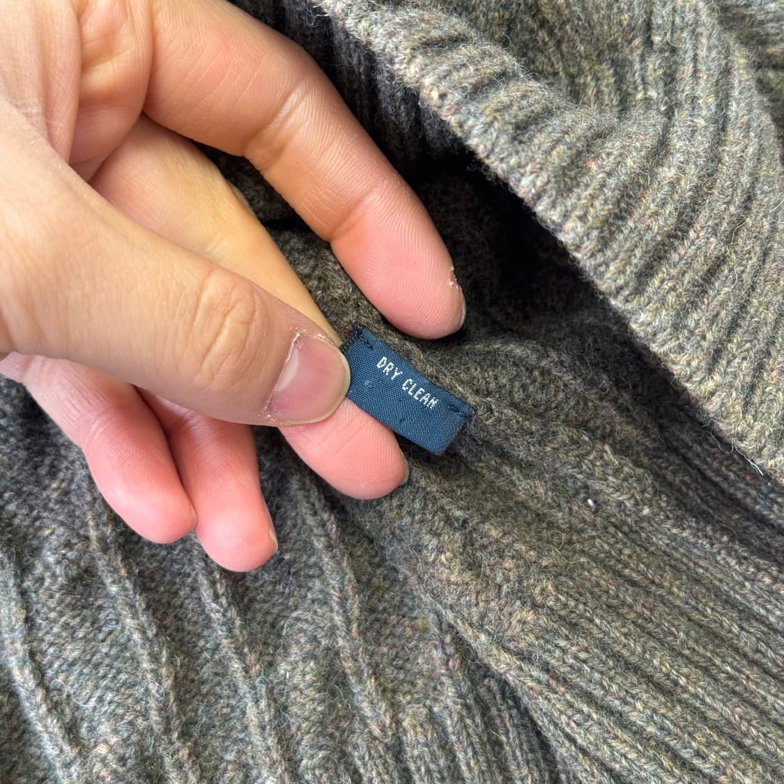 폴로랄프로렌 90s 앙고라 카키 케이블 니트 L 상품이미지6