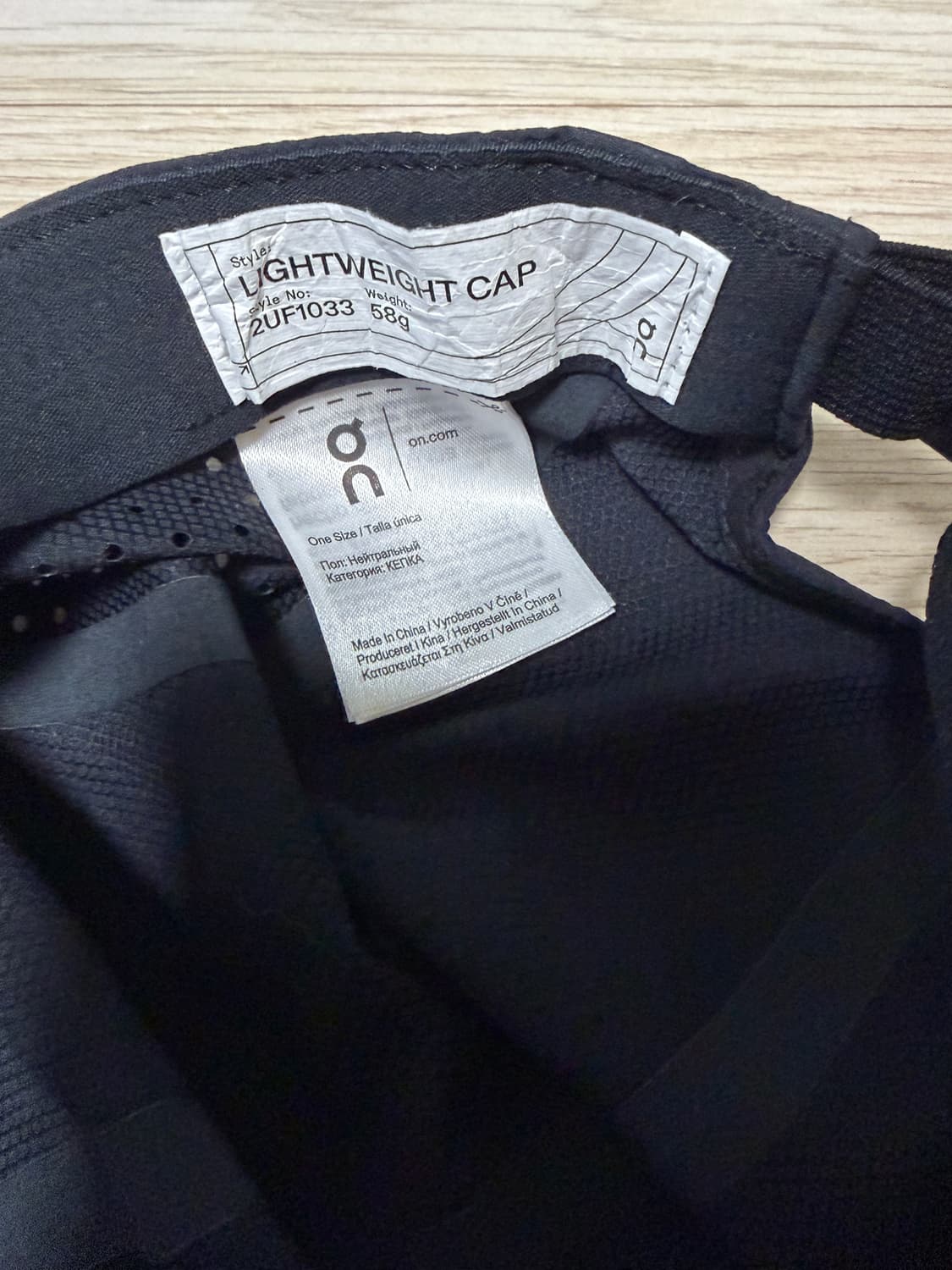 온러닝 라이트웨이트 볼캡 상품이미지2