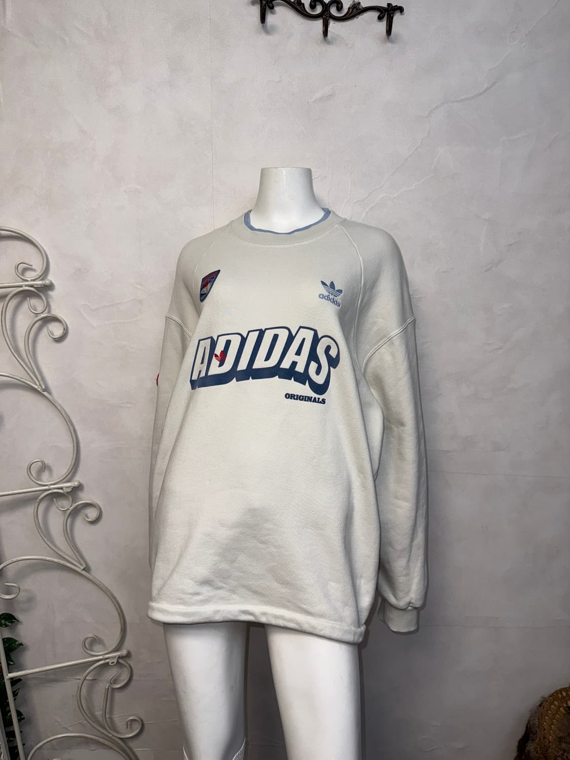 Adidas sweat crew neck mtm white XL 상품이미지8