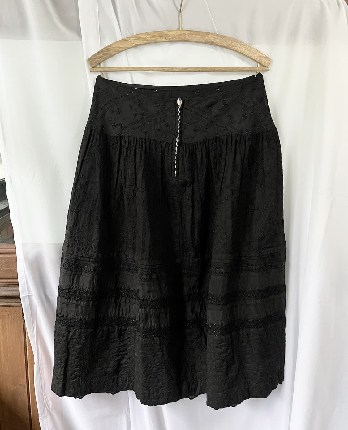 COMME DES GARCONS lace skirt black 상품이미지6