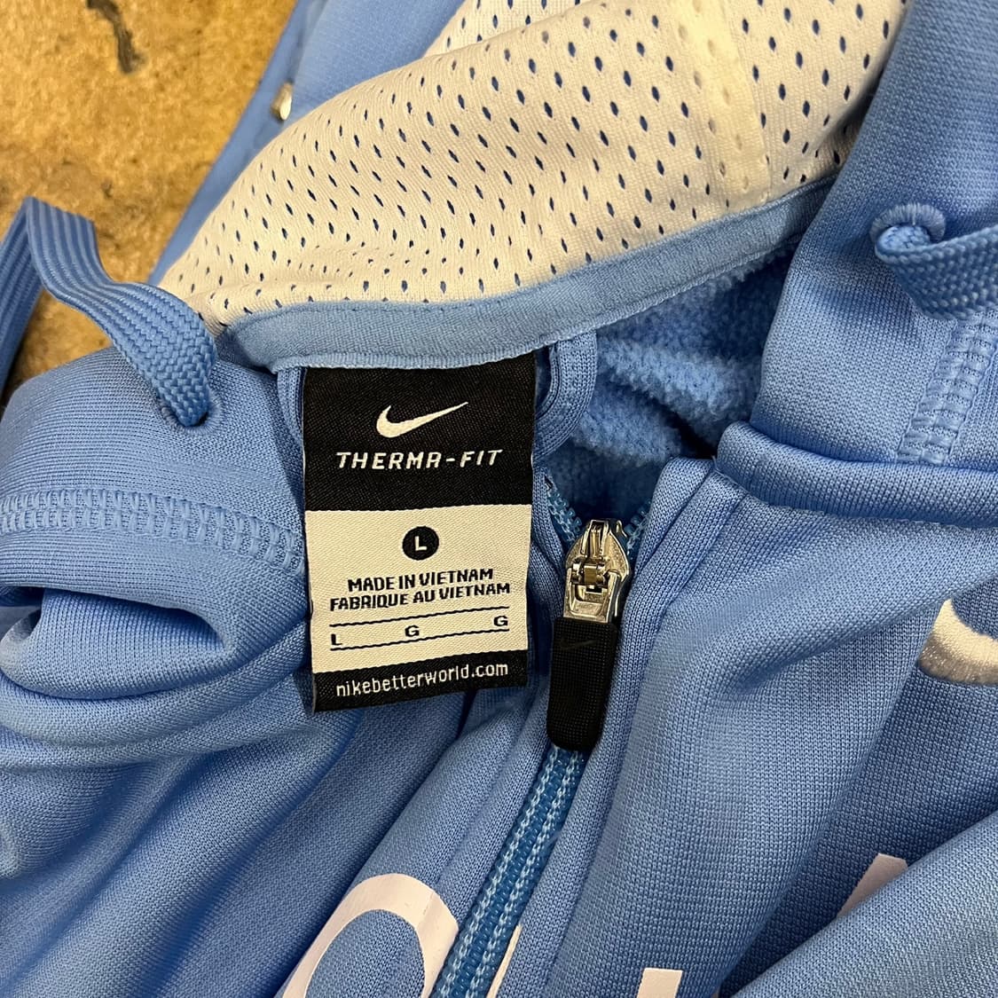 [정품/L] 나이키 CAROLINA 블루 후드집업 b18 상품이미지5