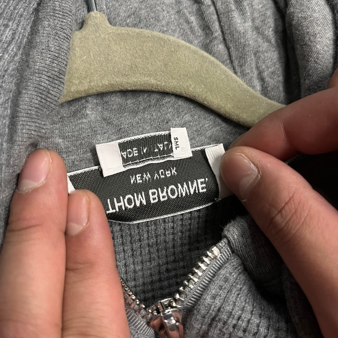 W 95 톰브라운 15f/w 와플 후드집업 상품이미지4