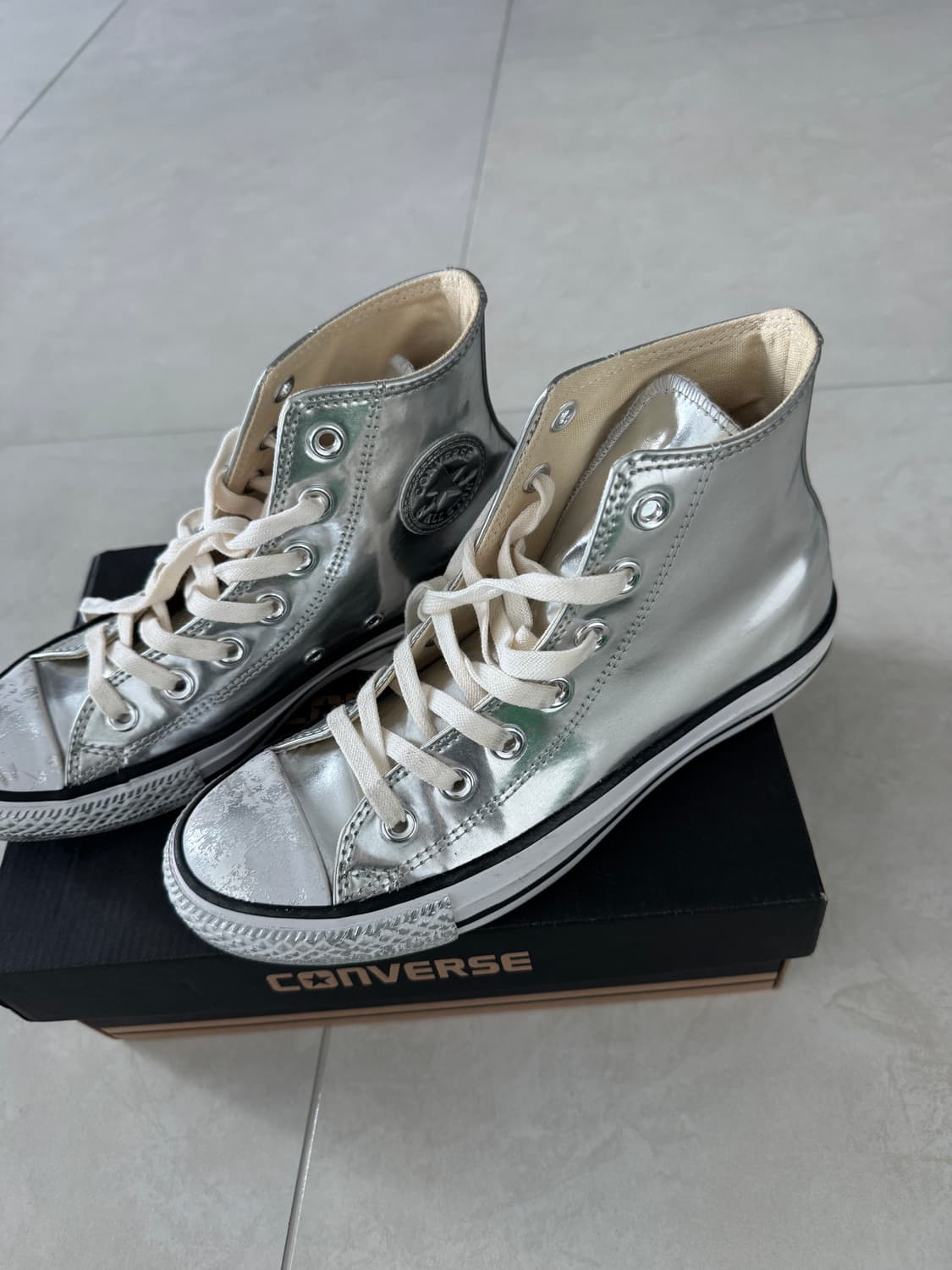컨버스 척테일러 실버 HI 550288C 상품이미지4