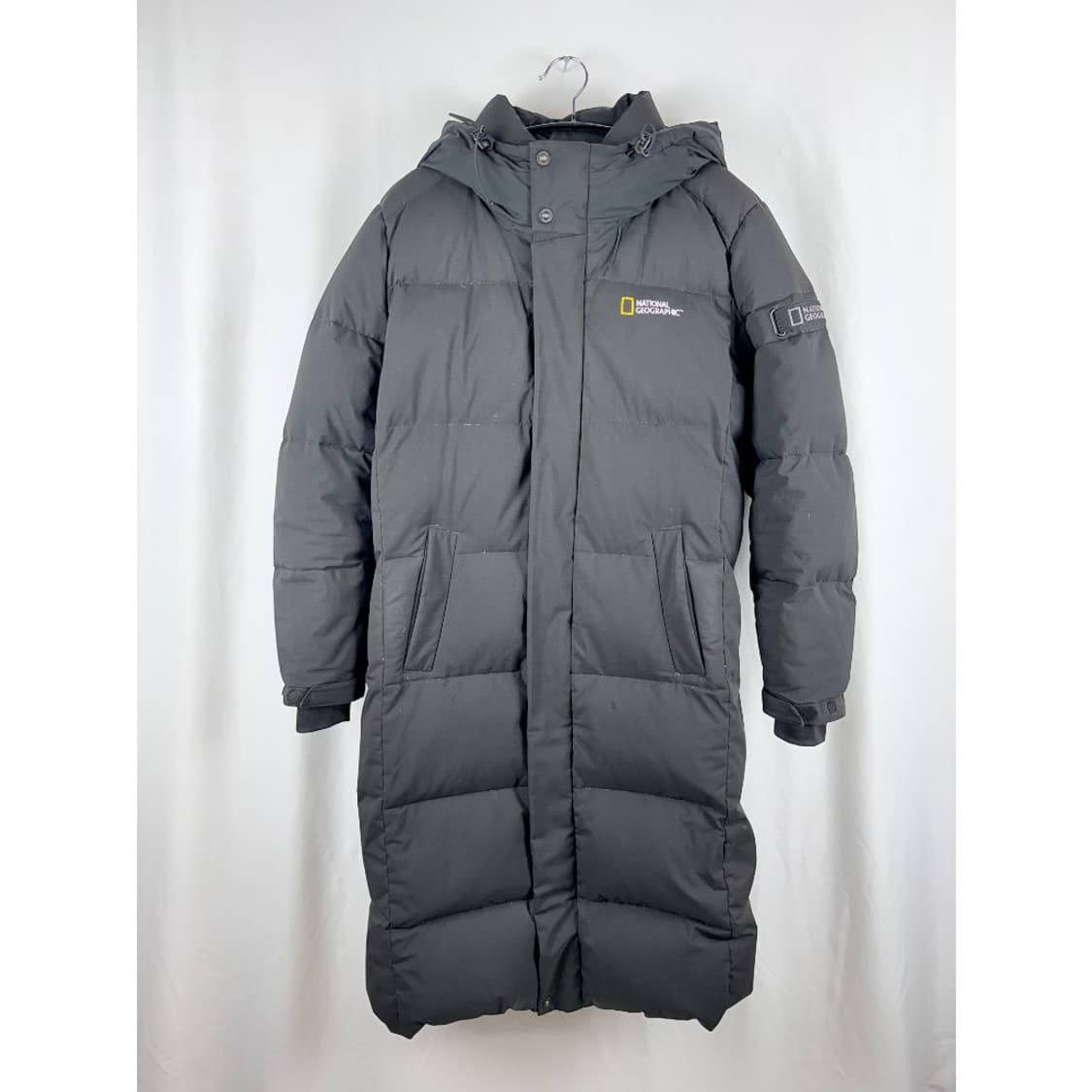 (90) 내셔널지오그래픽 덕다운 롱패딩 블랙 상품이미지2