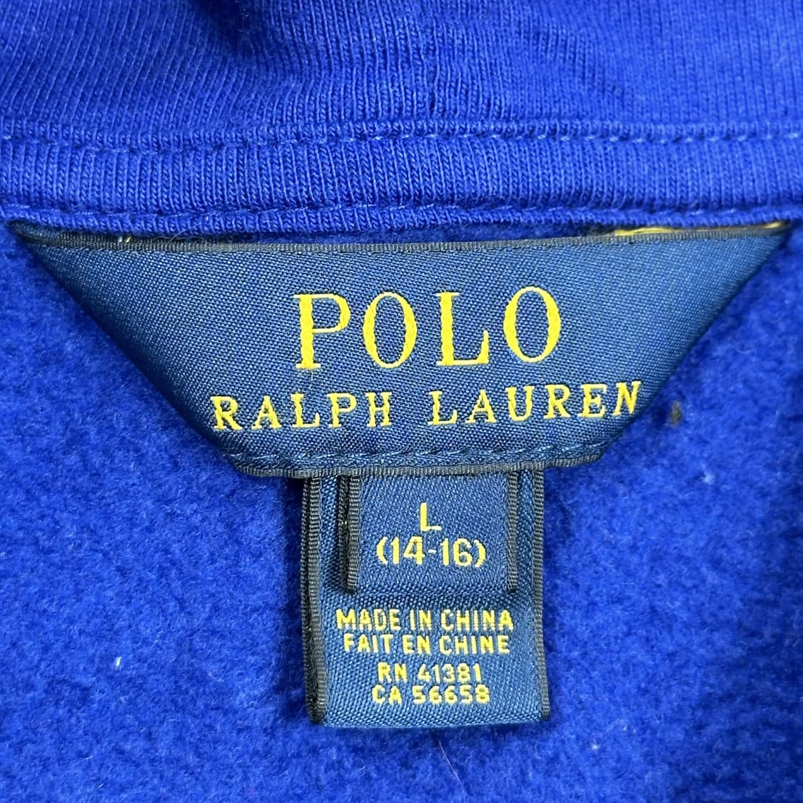 폴로 랄프로렌 걸즈 베이직 후드집업 블루 걸즈L 상품이미지6