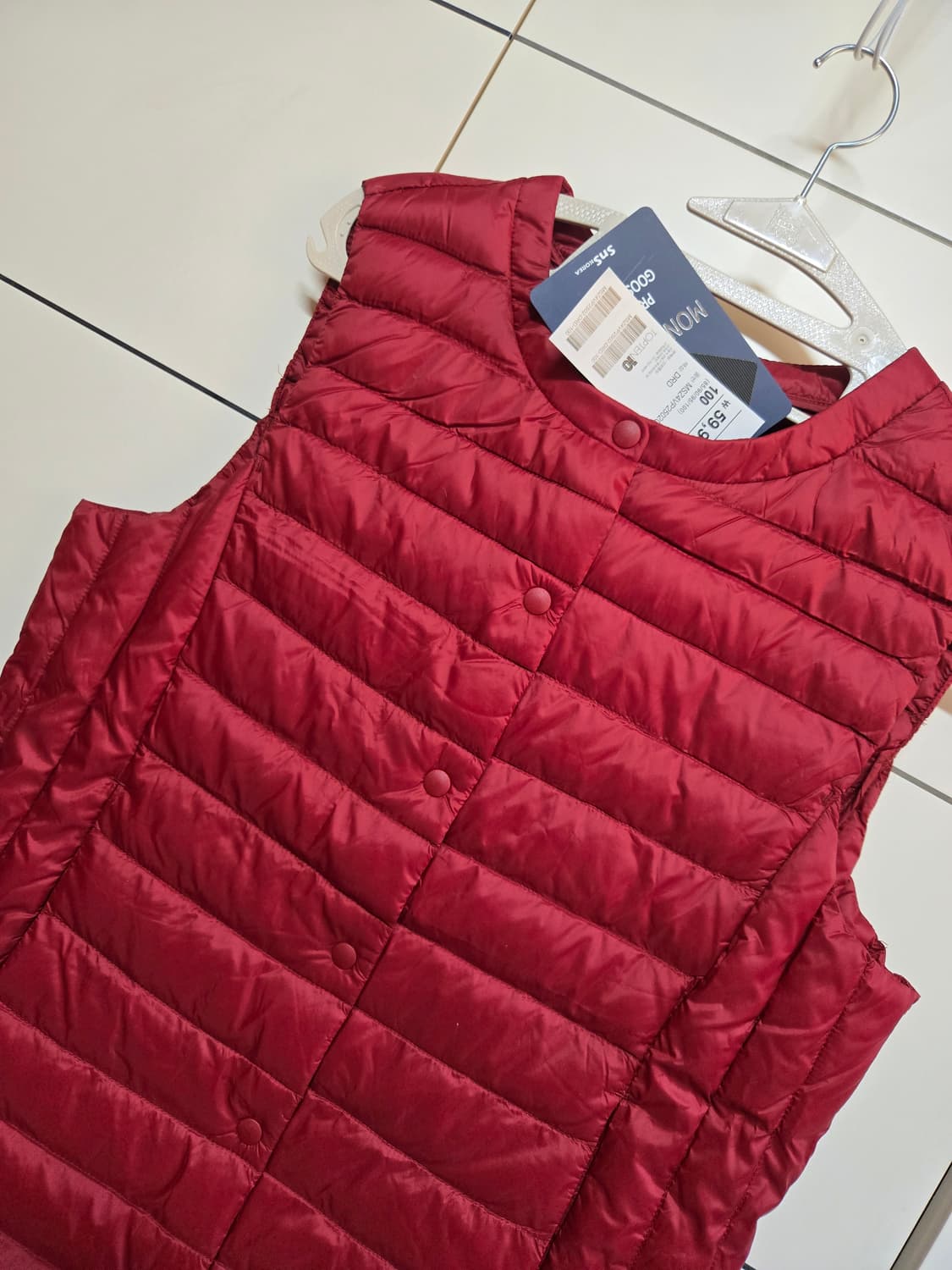 탑텐 구스다운 경량 조끼 상품이미지2