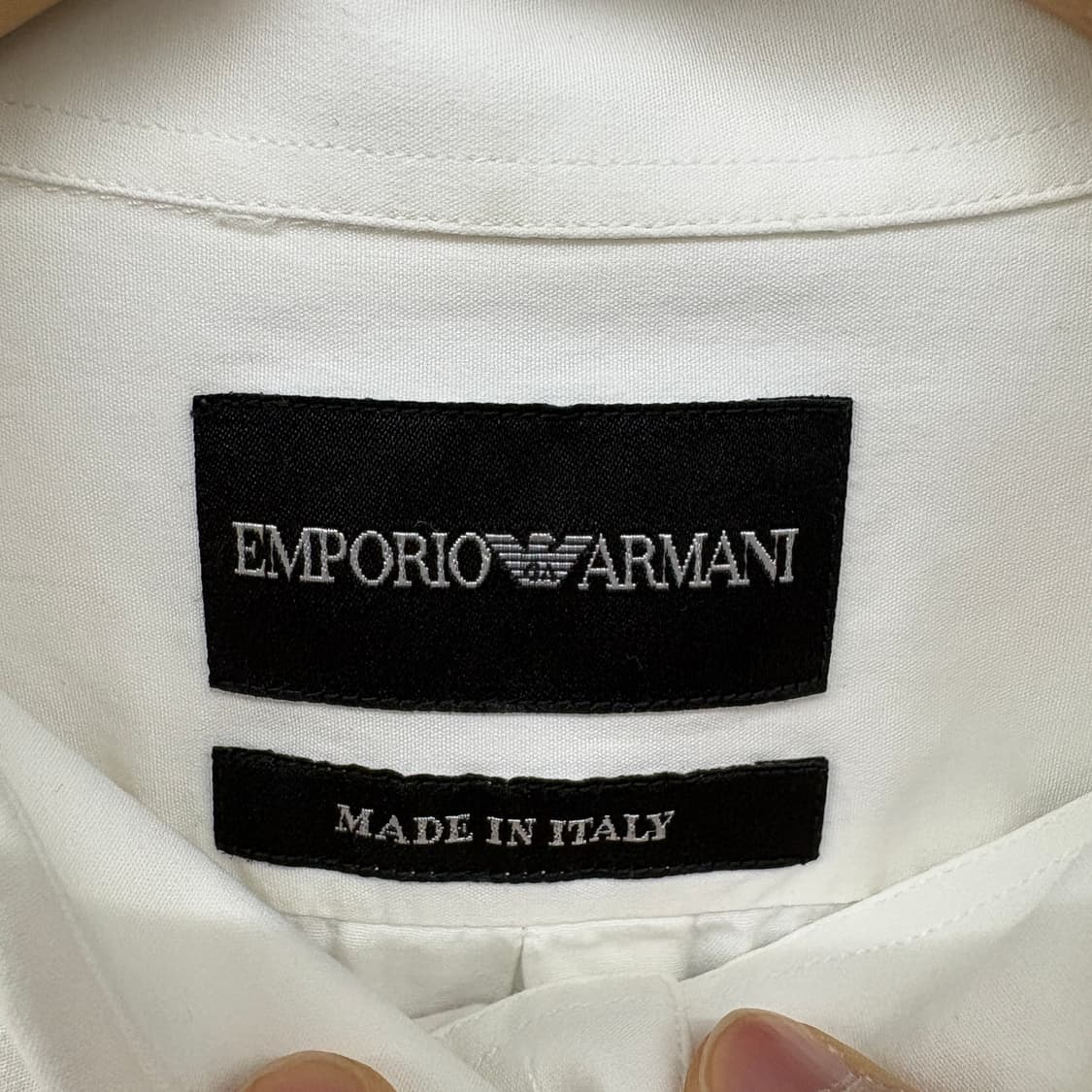 엠포리오 아르마니 화이트 셔츠 남성 M 상품이미지5