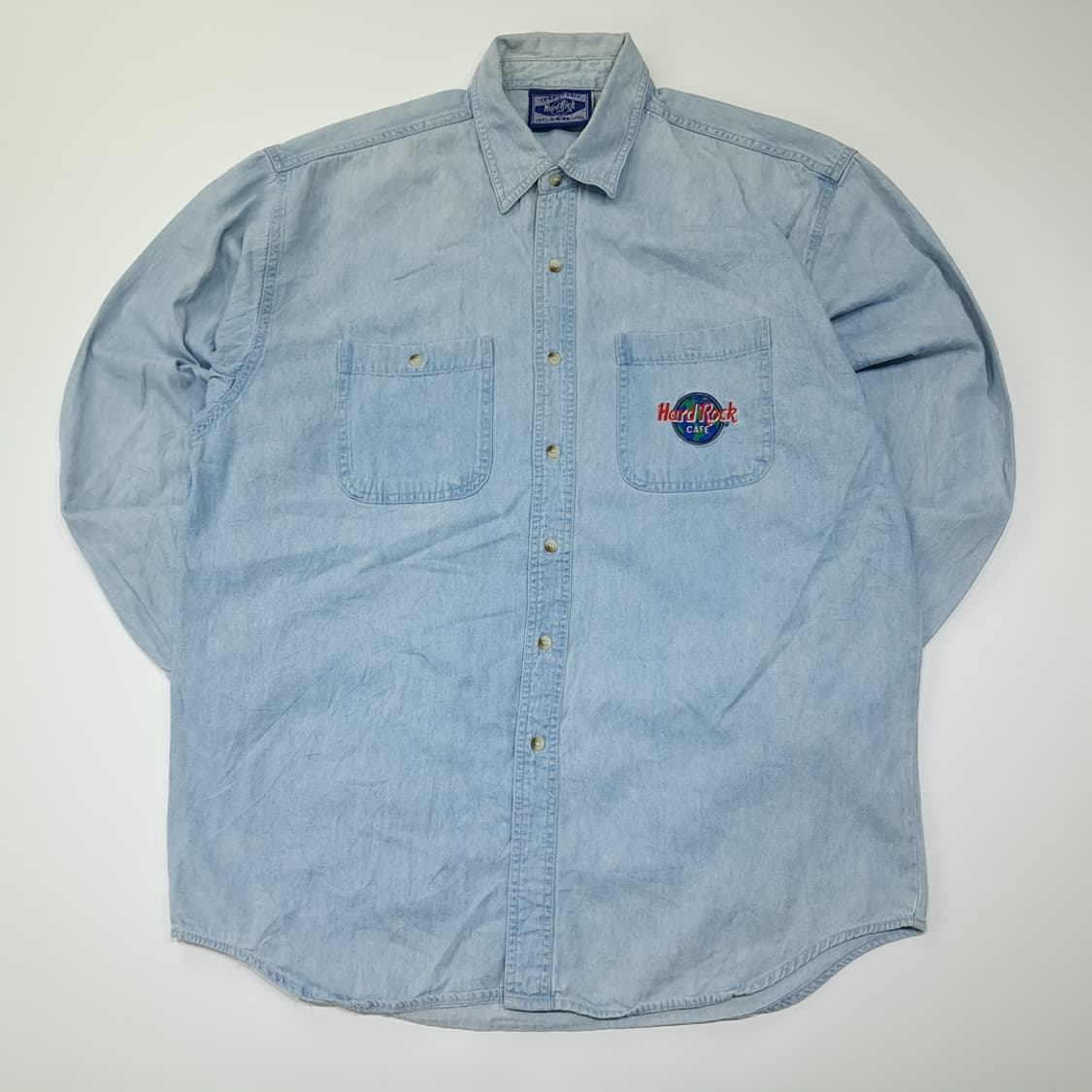 CL599 L 하드락카페 90s 머틀 비치 All Is One 데님셔츠 상품이미지1